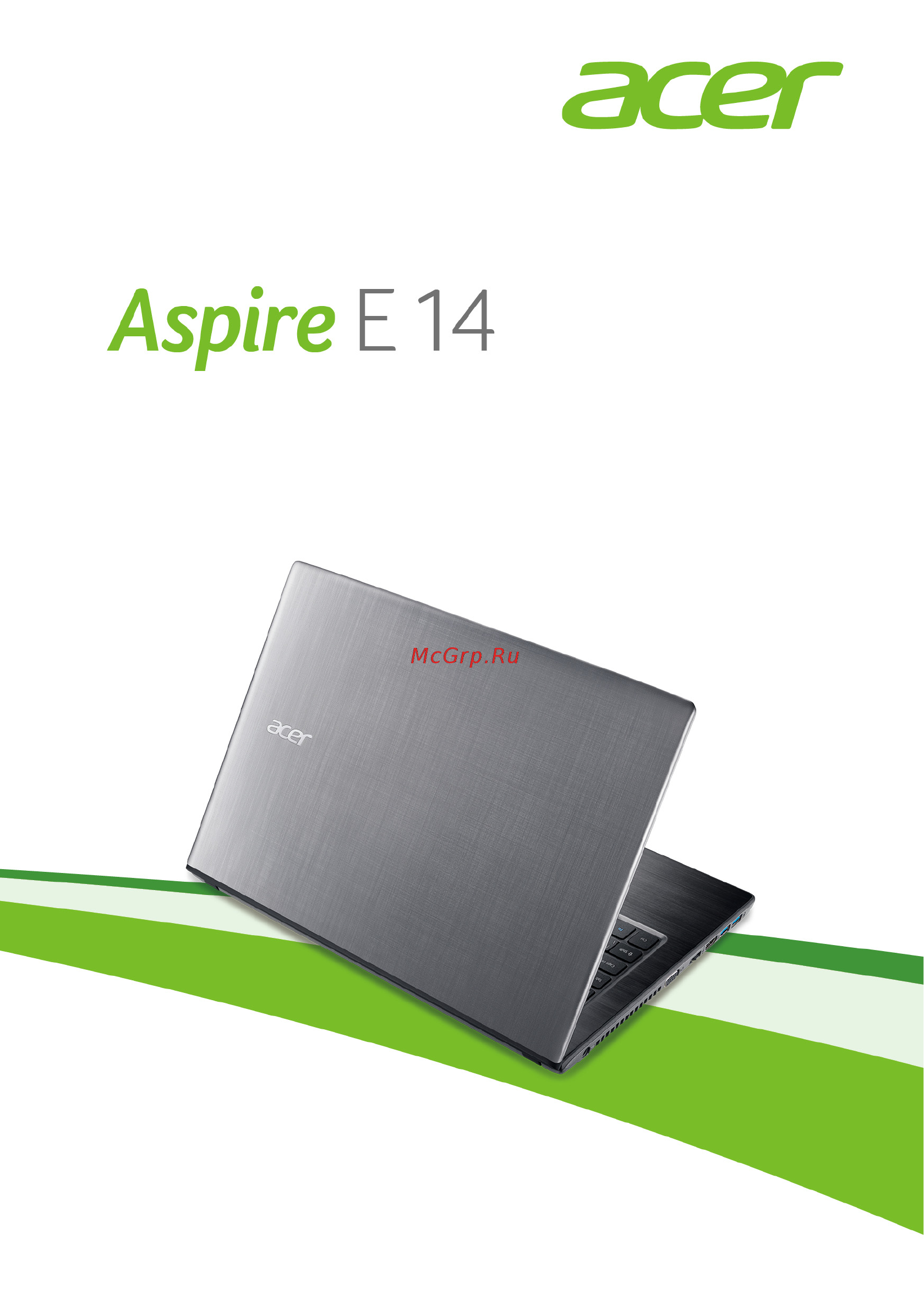 Acer aspire e5-475g-37ye, nx.gcper.001 Инструкция по эксплуатации онлайн