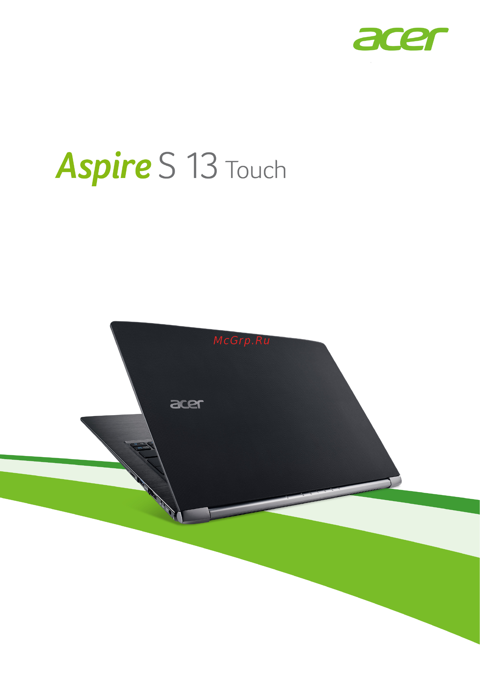 Acer aspire s5-371t-5409, nx.gcler.001 Инструкция по эксплуатации онлайн