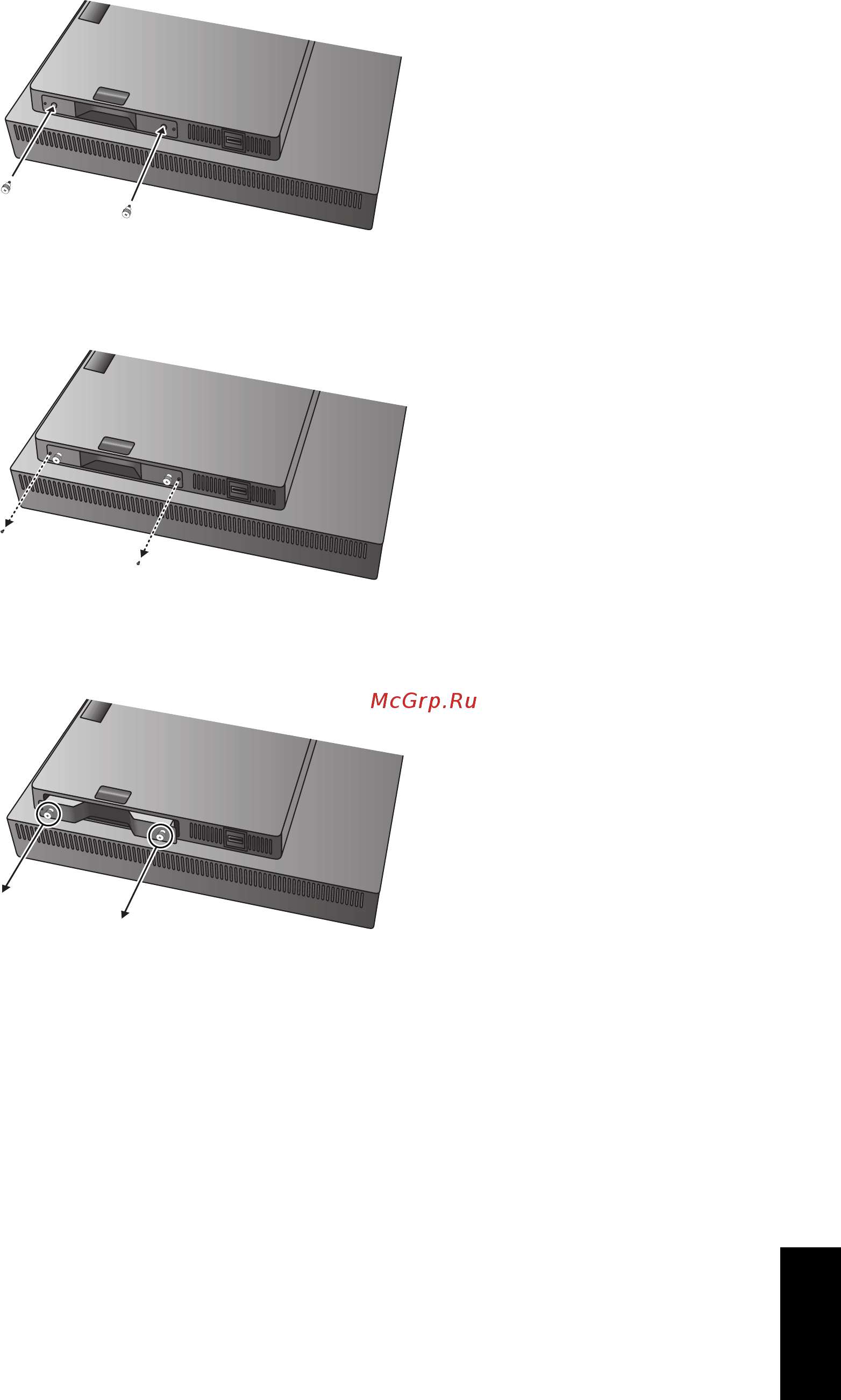 Nec MultiSync PA322UHD-2-SV2 [13/39] Отсоединение устройства сопряжения displayport