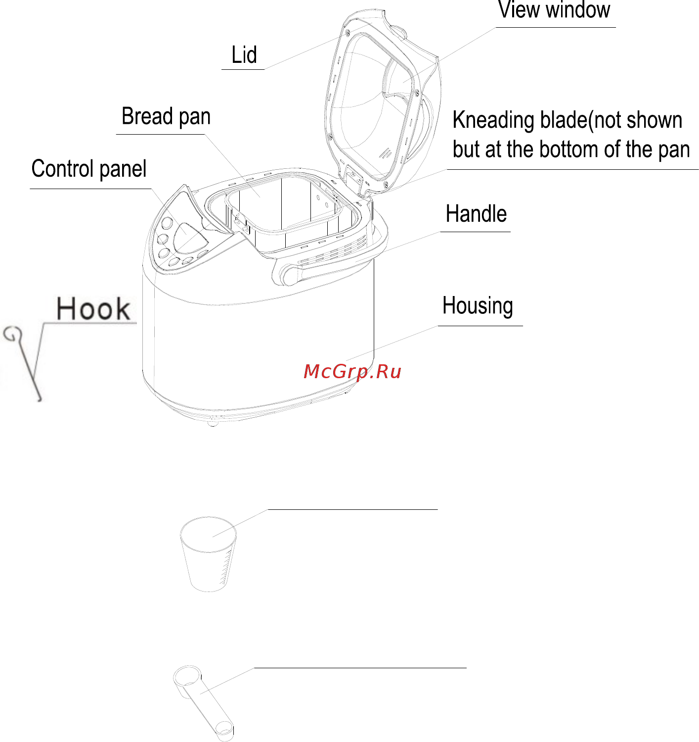 Saturn ST-EC8770 [3/31] Measuring cup