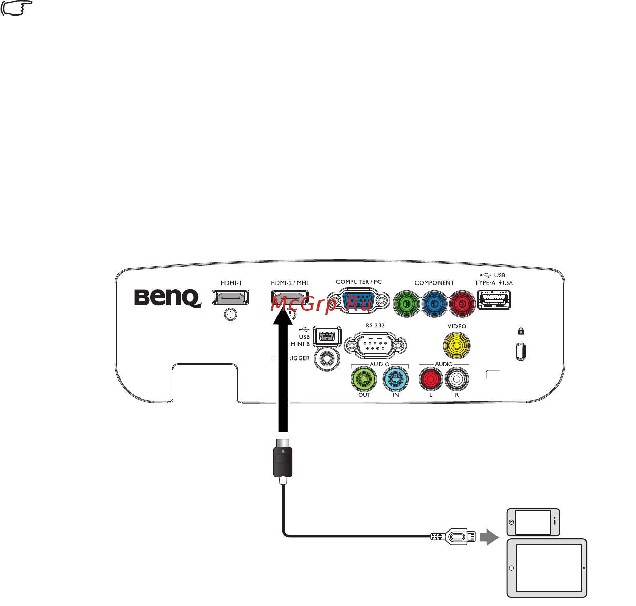Benq w1350 [23/77] Подключение смартфона