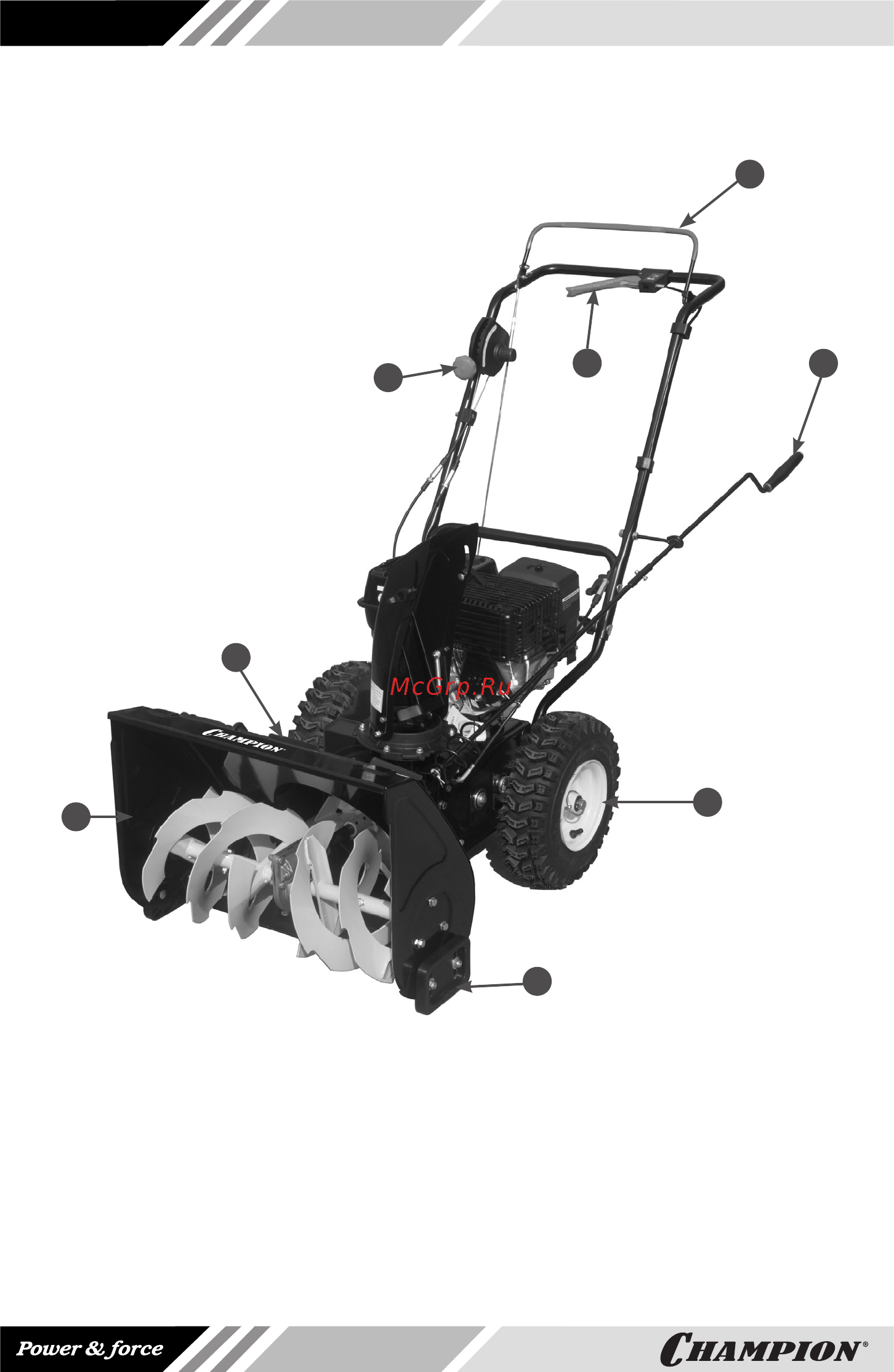 Champion ST556 [12/28] Основные узлы
