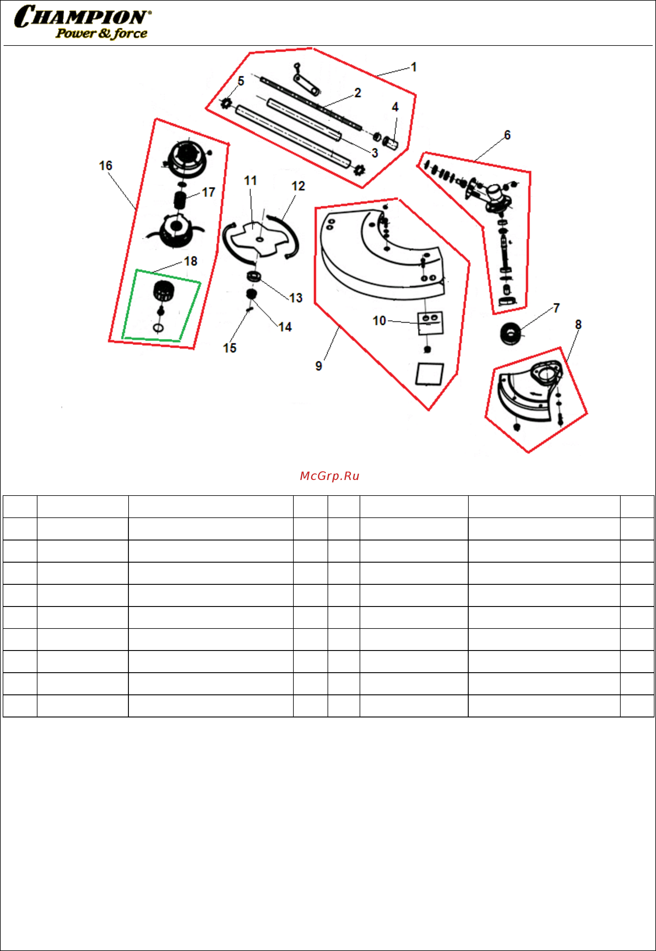 Champion ET1004A [2/2] Иллюстрированный каталог запасных часте