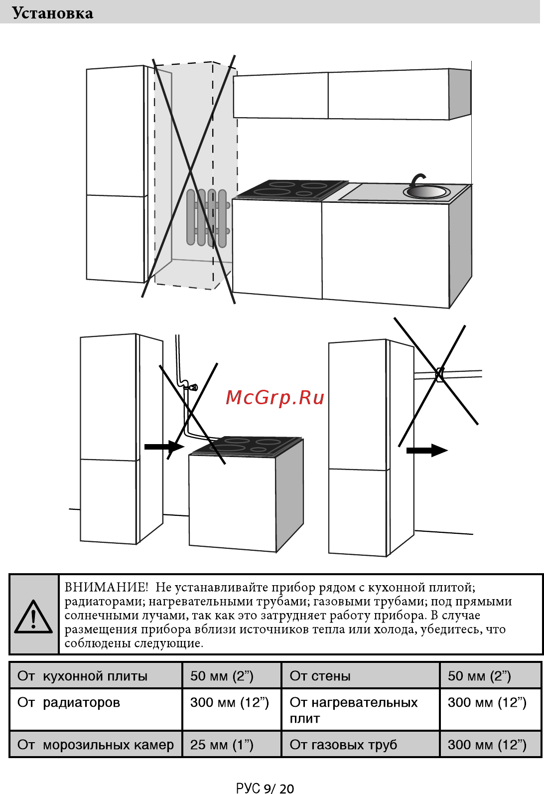 Beko rcsk 340m21w [10/20] Установка