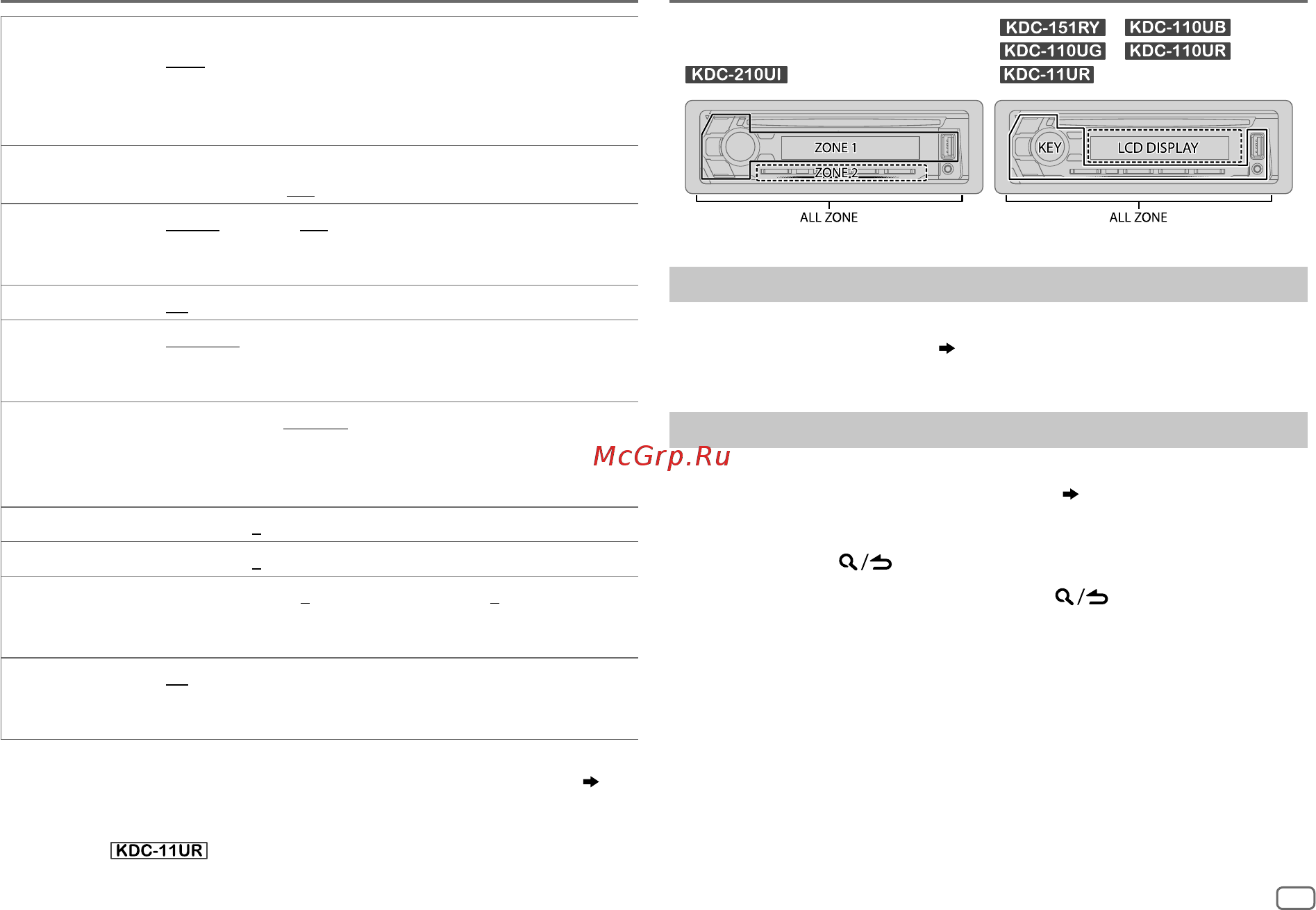 Kenwood KDC-110UR [15/80] Display settings