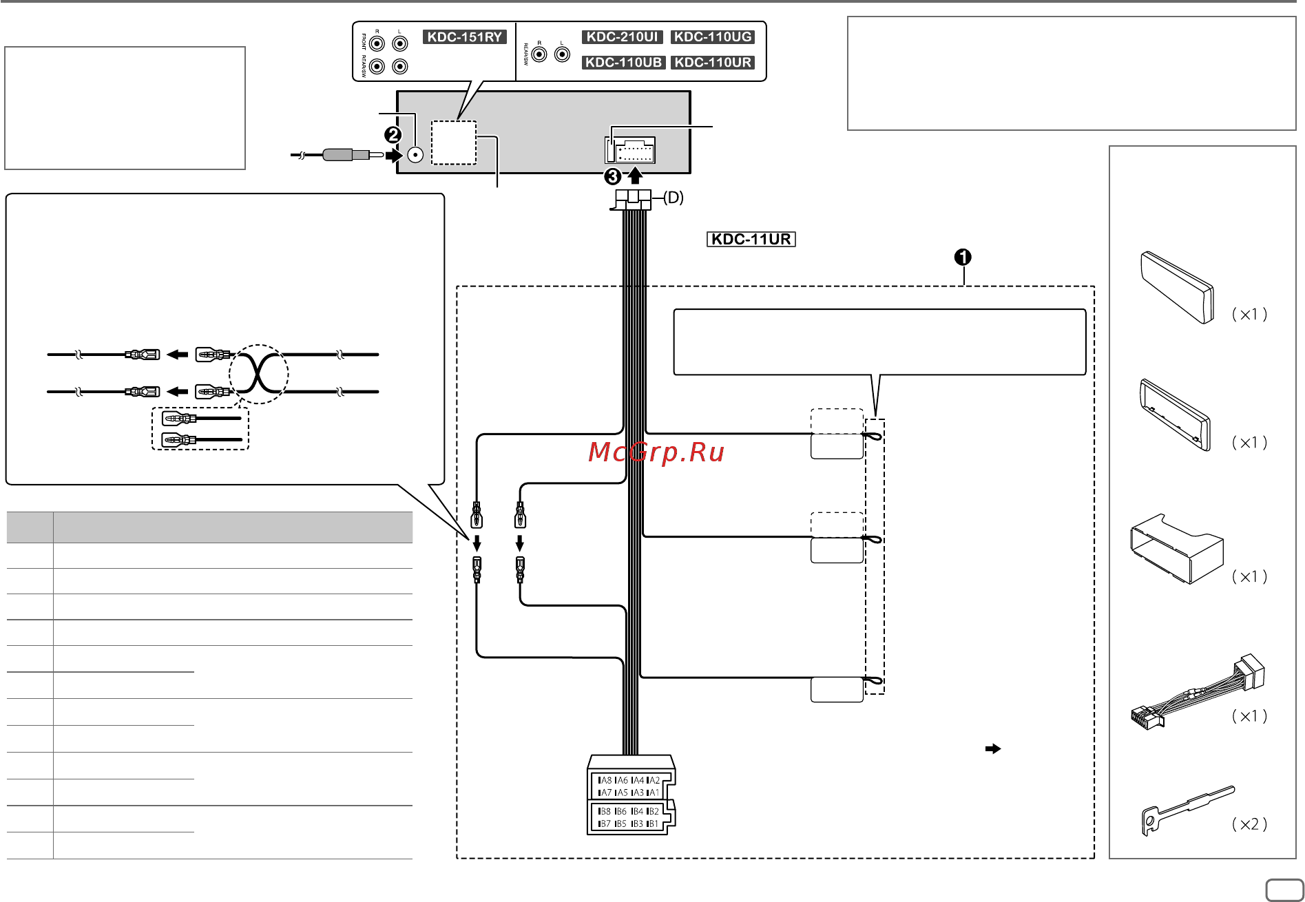 Kenwood KDC-110UR [21/80] Installation connection
