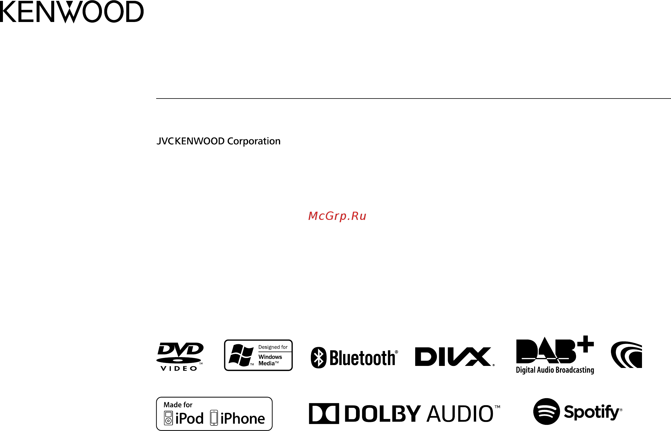 Kenwood DDX4017BTR Инструкция по эксплуатации онлайн