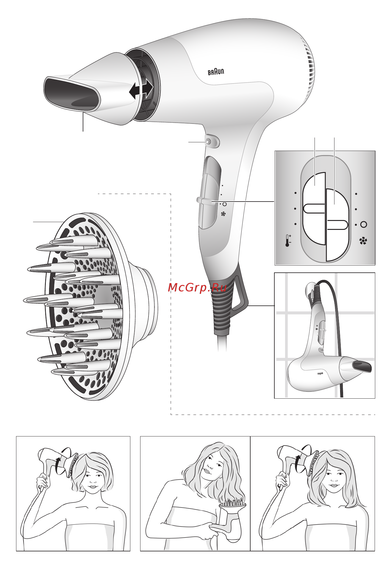 Braun satin hair 3 hd 380 [3/62] _hd_380 385_s3