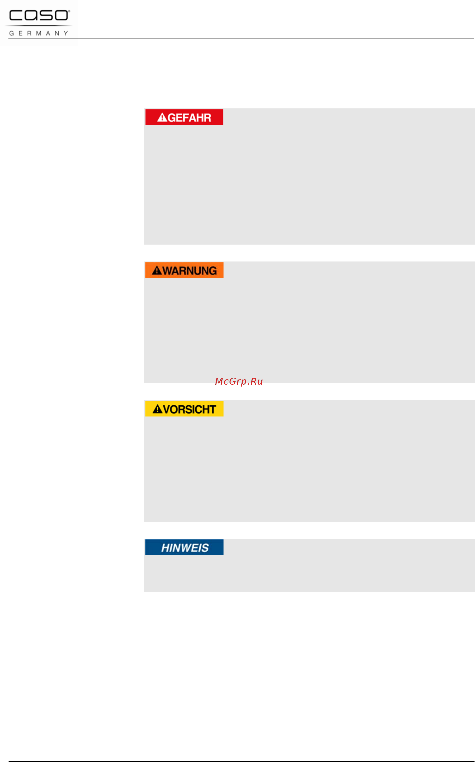 Caso cr3x [10/115] Warnhinweise