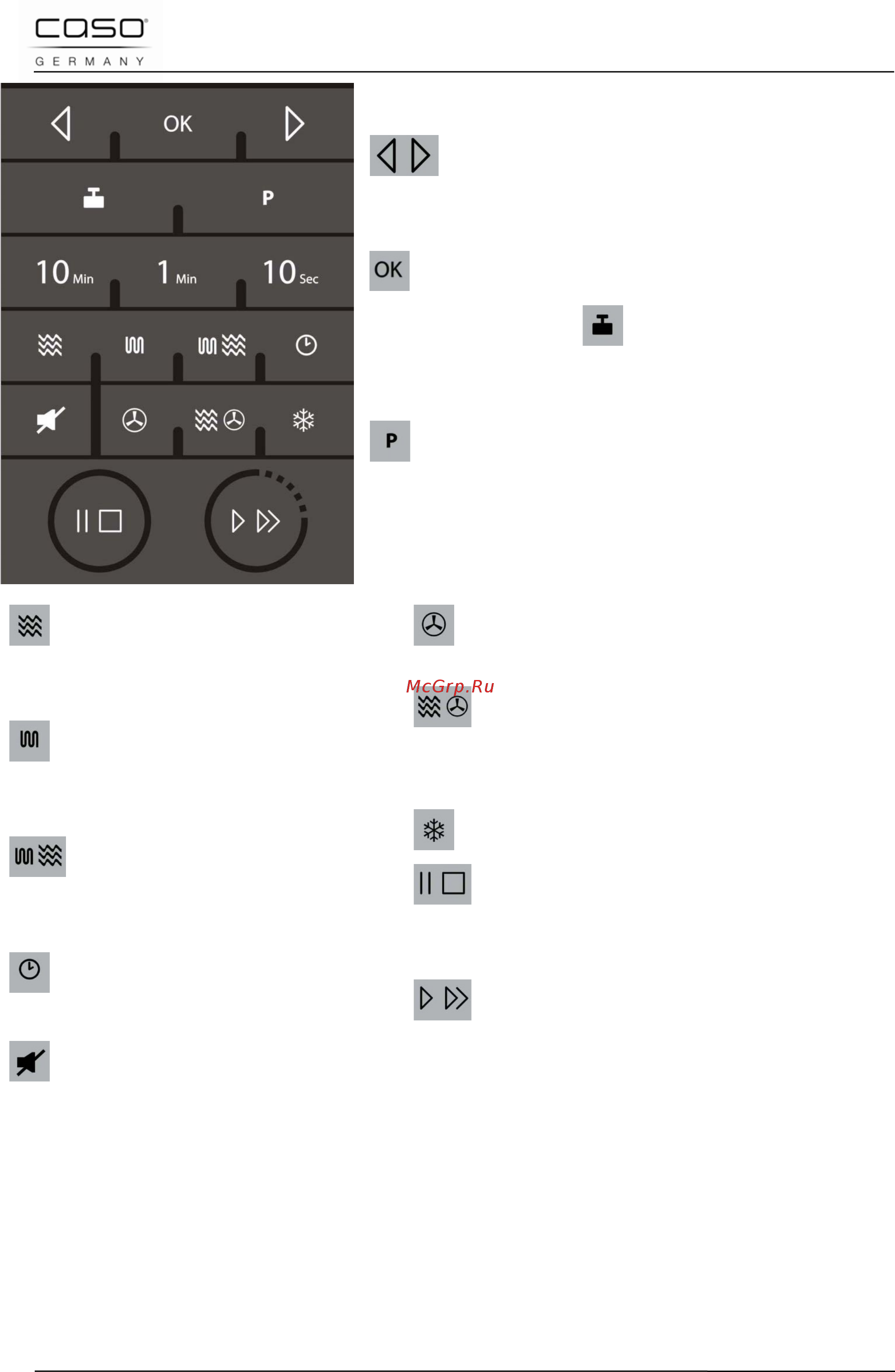 Caso tmcg 25 chef touch [181/198] Bedieningspaneel en display