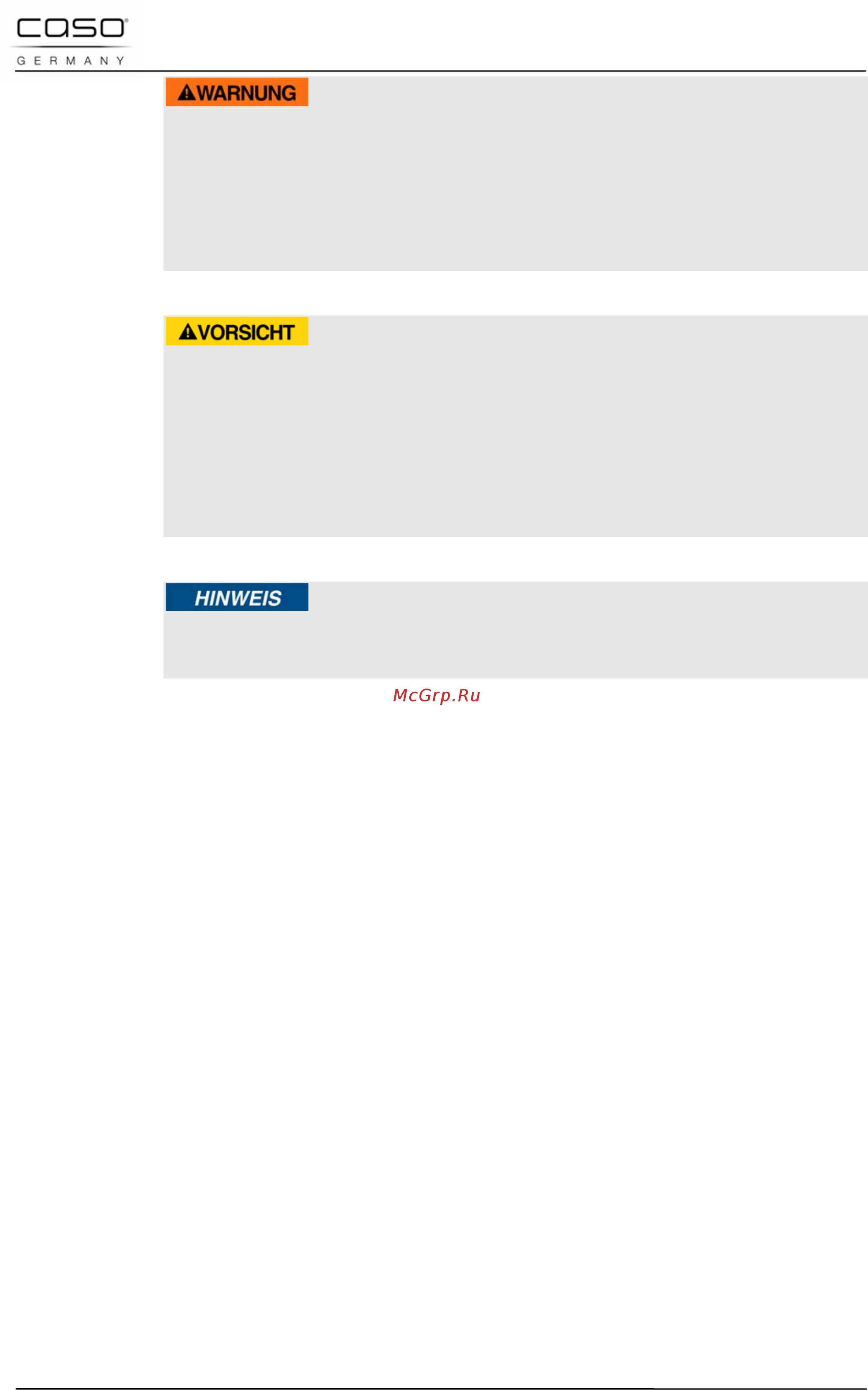Caso mg 20 menu pure white [43/184] Limitation of liability