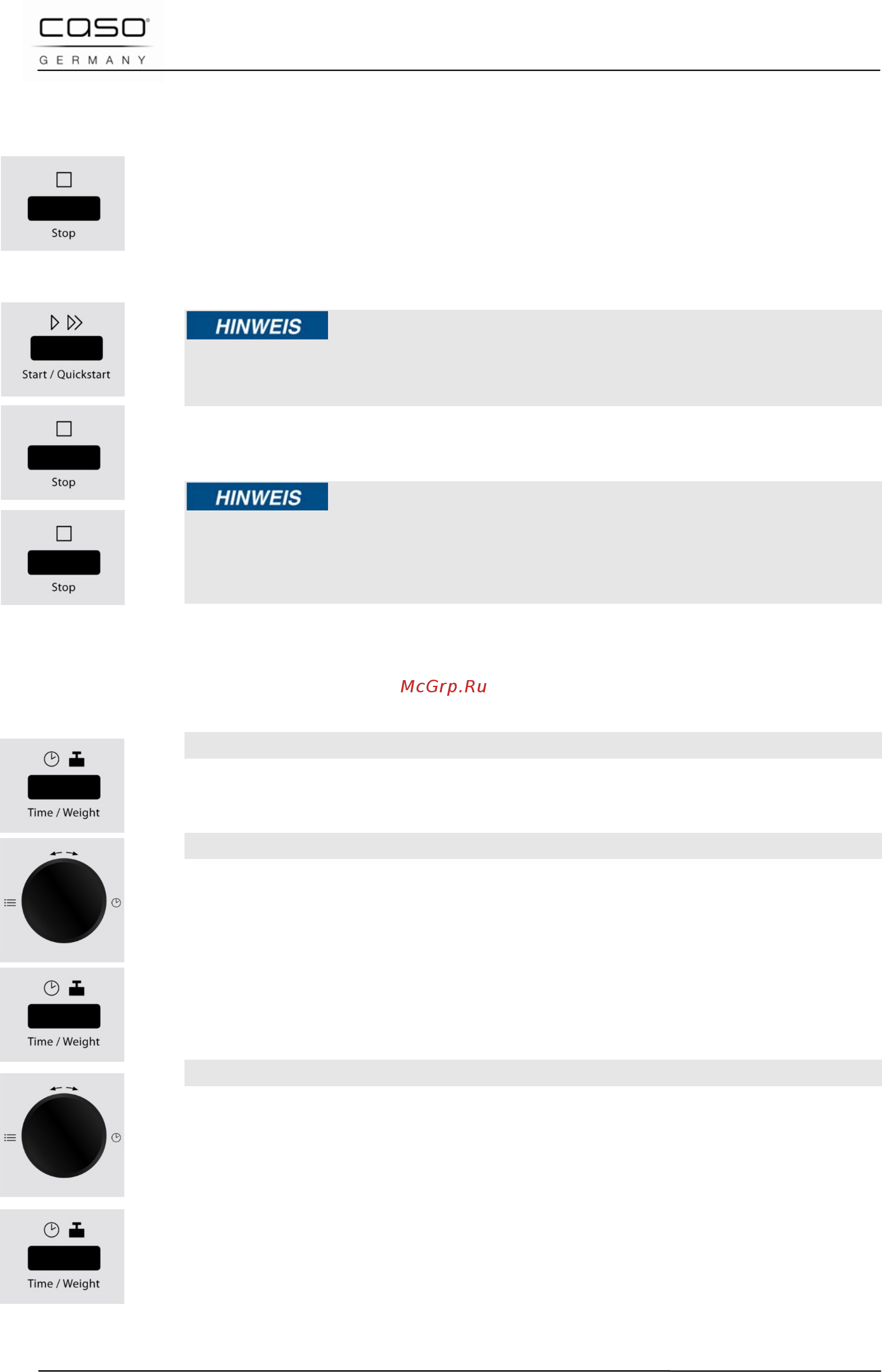Caso mcdg 25 master black [33/202] Ausschalten