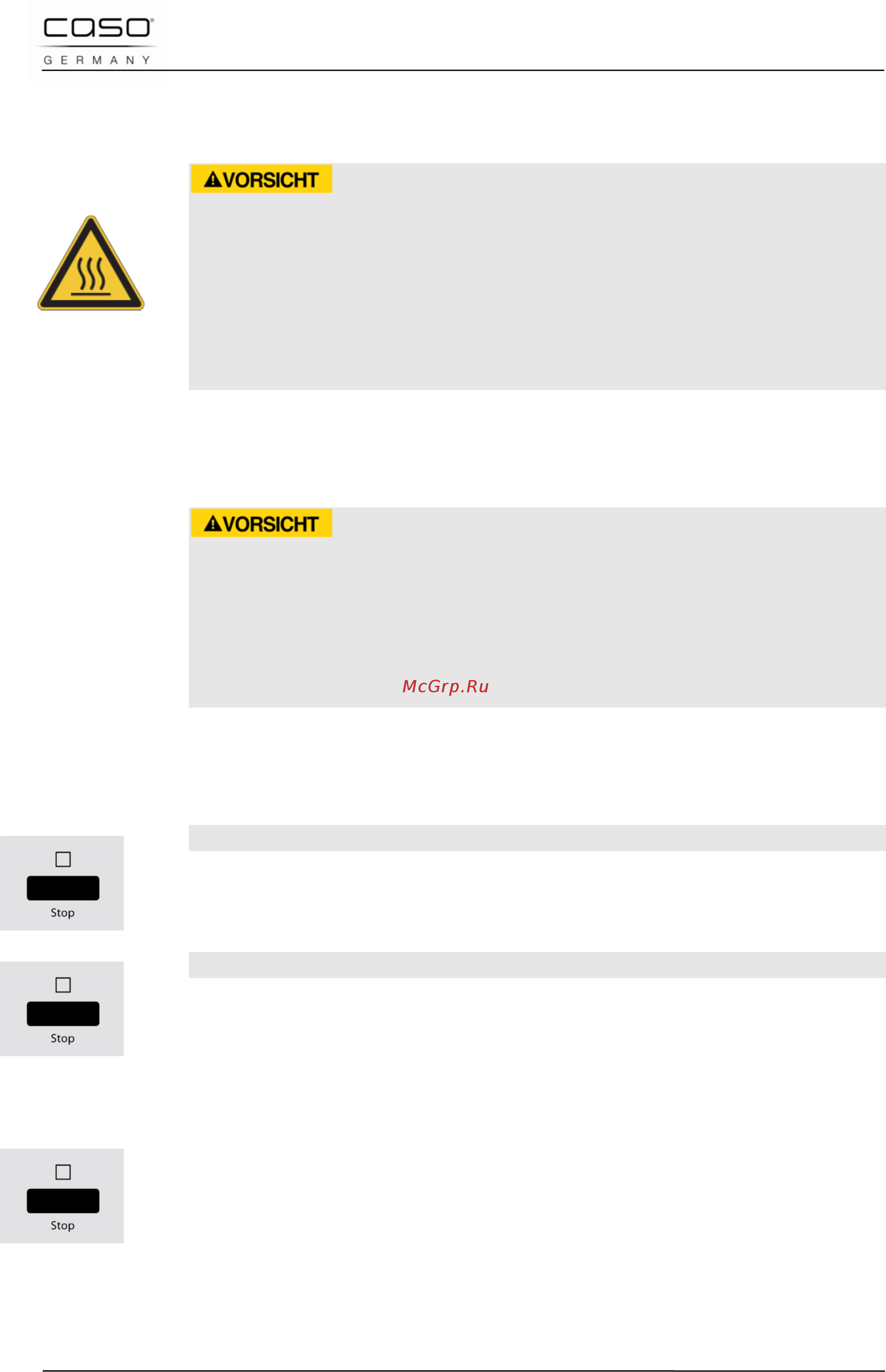 Caso mcdg 25 master black [60/202] Safety equipment