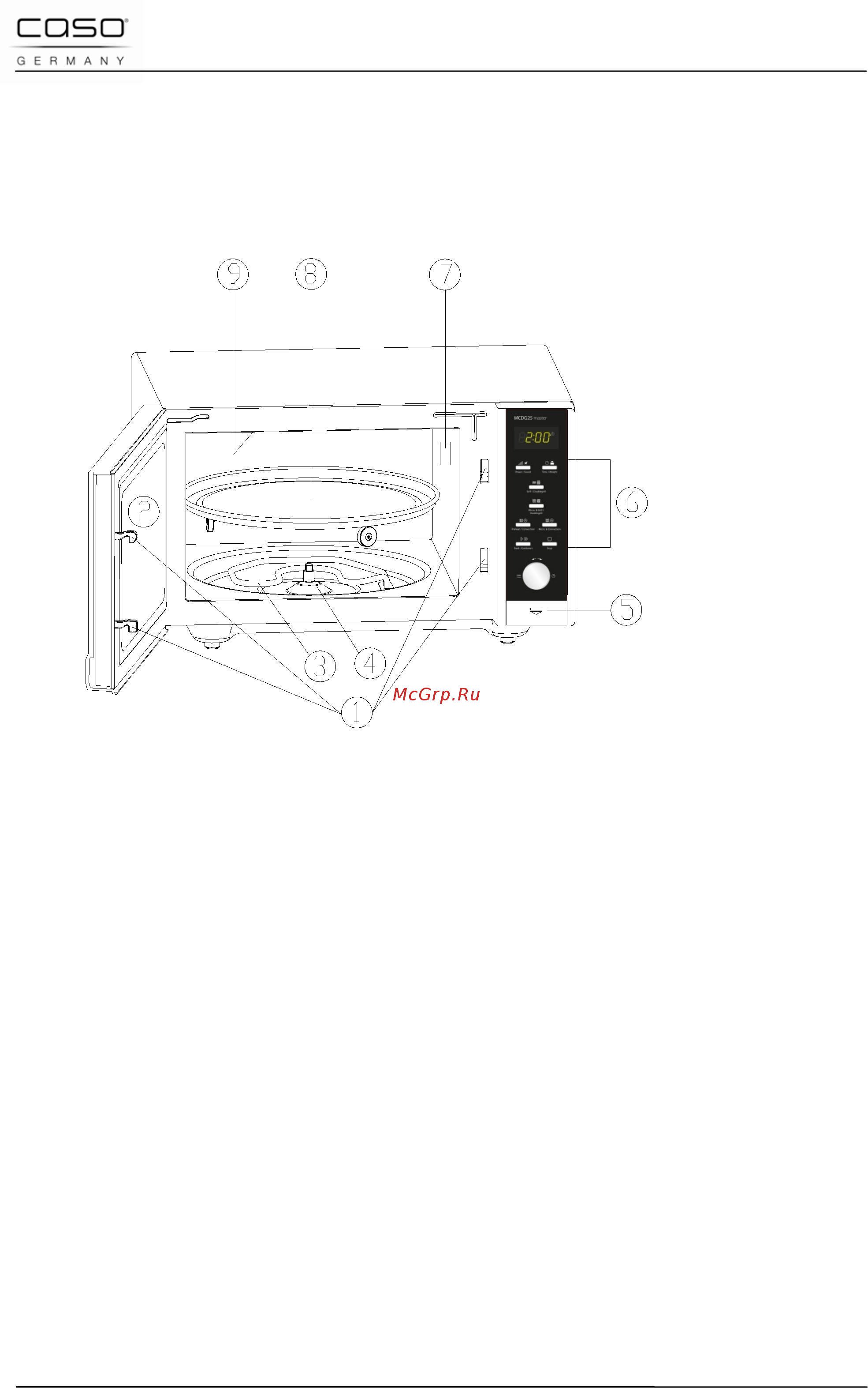 Caso mcdg 25 master black [89/202] Structure et fonctionnement