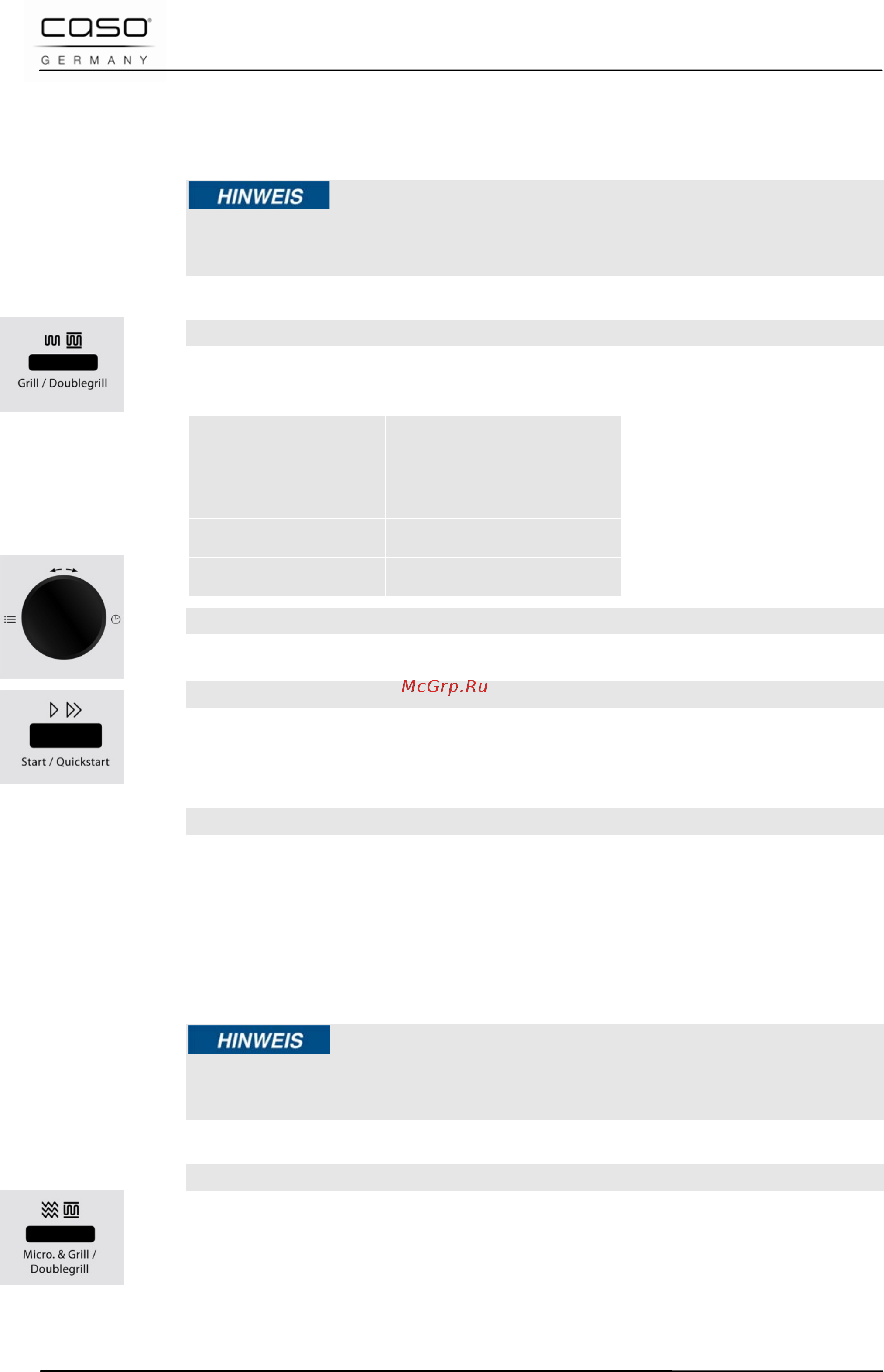 Caso mcdg 25 master black [98/202] Remarque