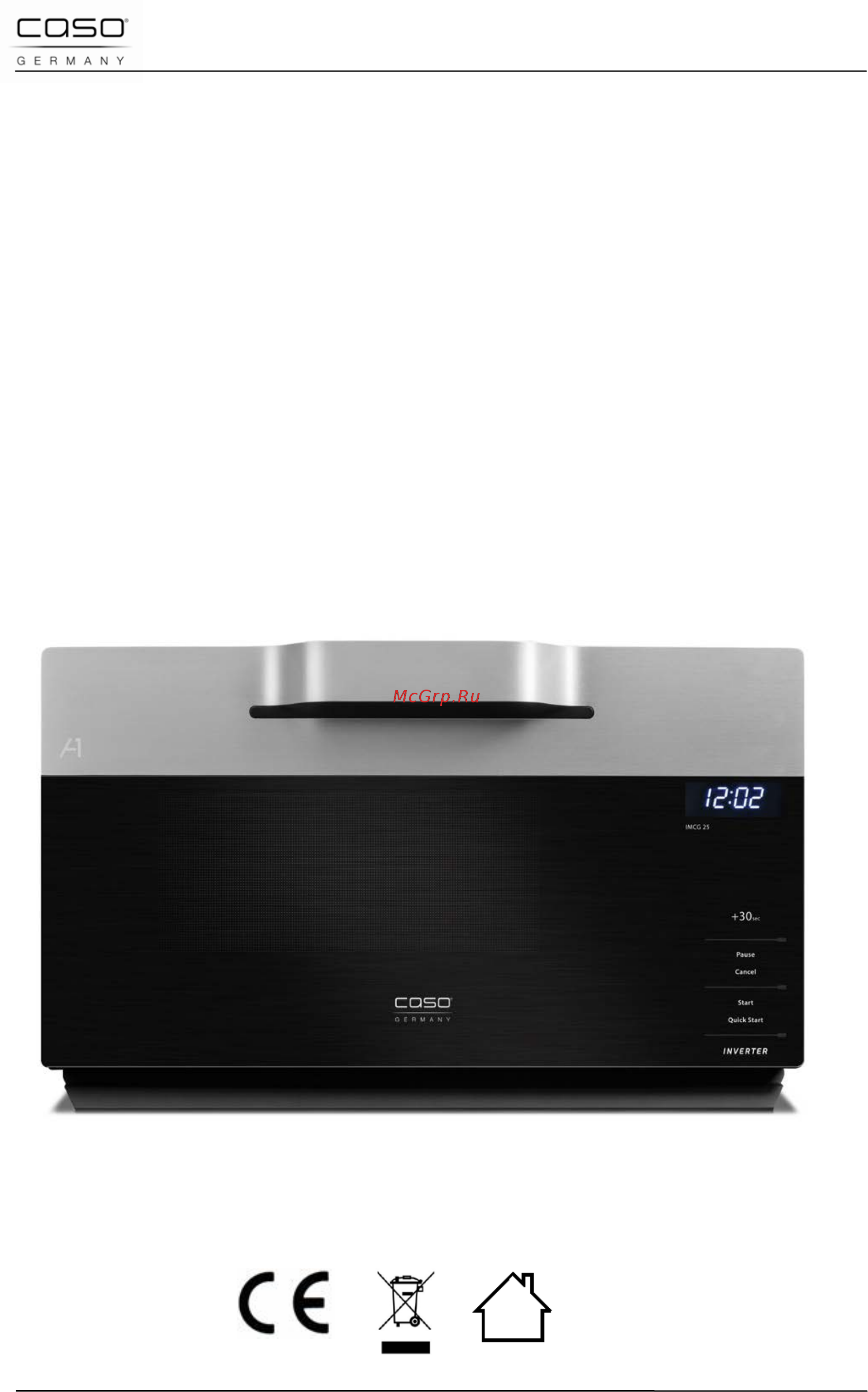 Caso imcg 25 inverter [153/179] Originele gebruiksaanwijzing