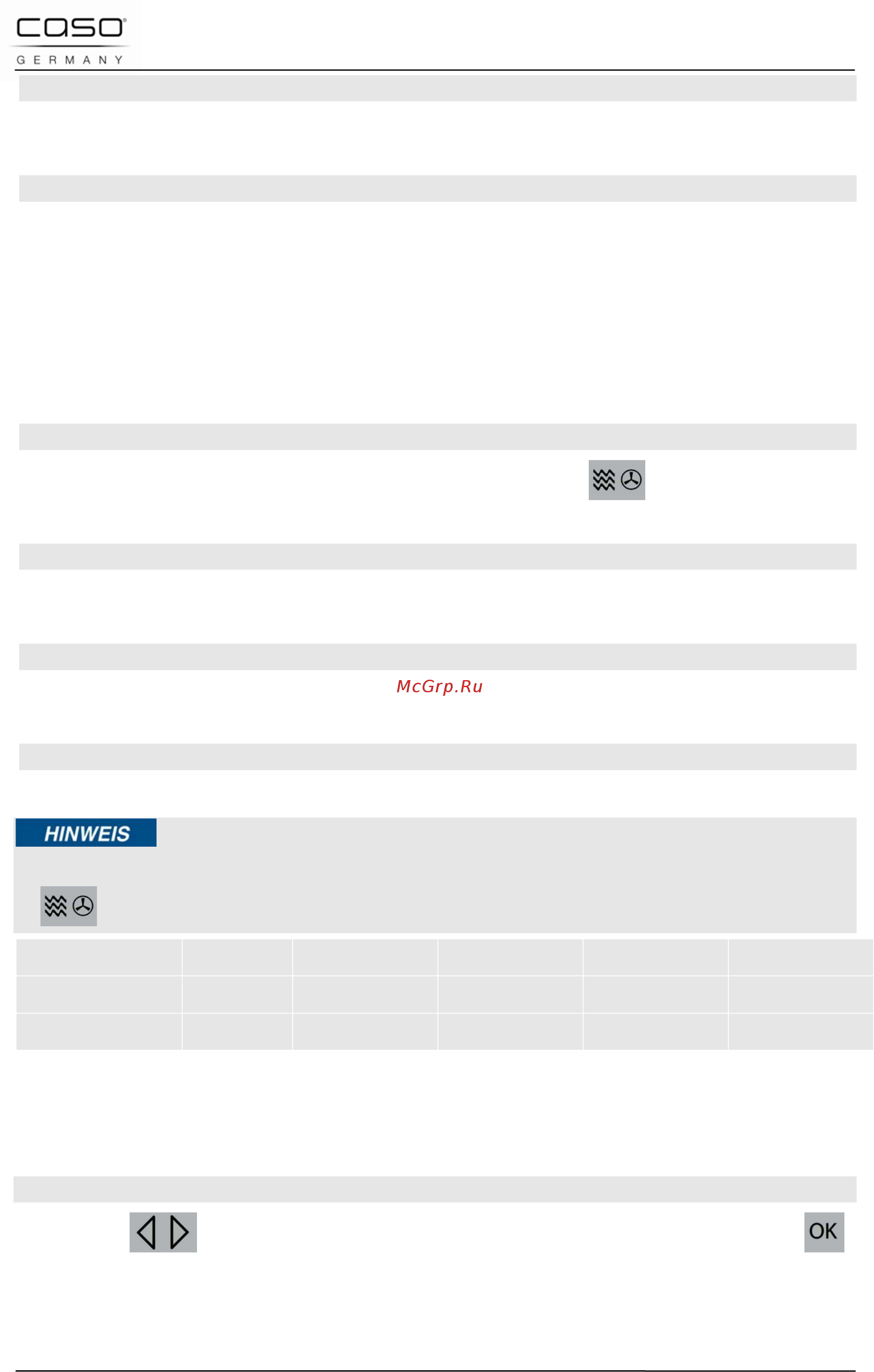 Caso imcg 25 inverter [35/179] Betriebsart mikrowelle und heißluft
