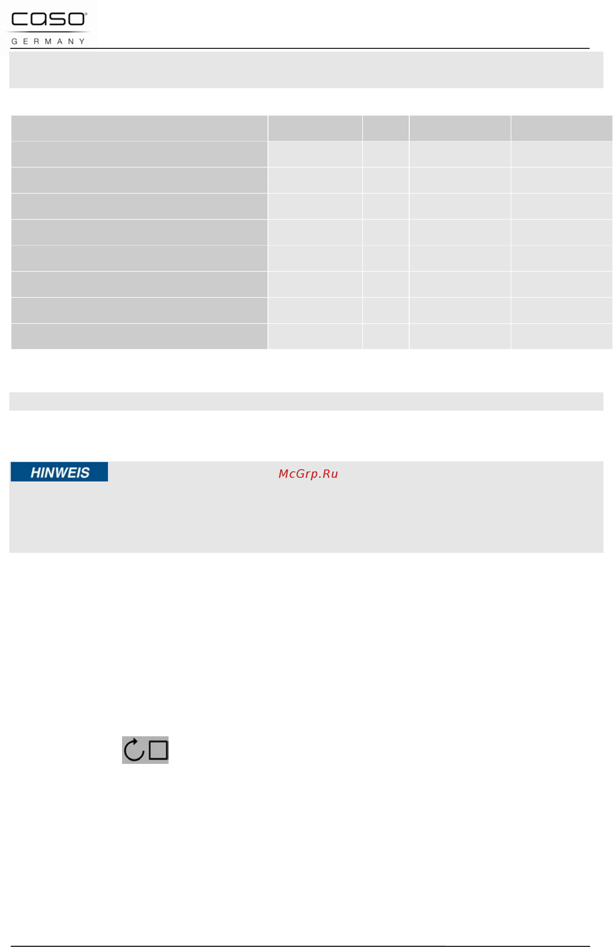 Caso imcg 25 inverter [57/179] Opening closing door