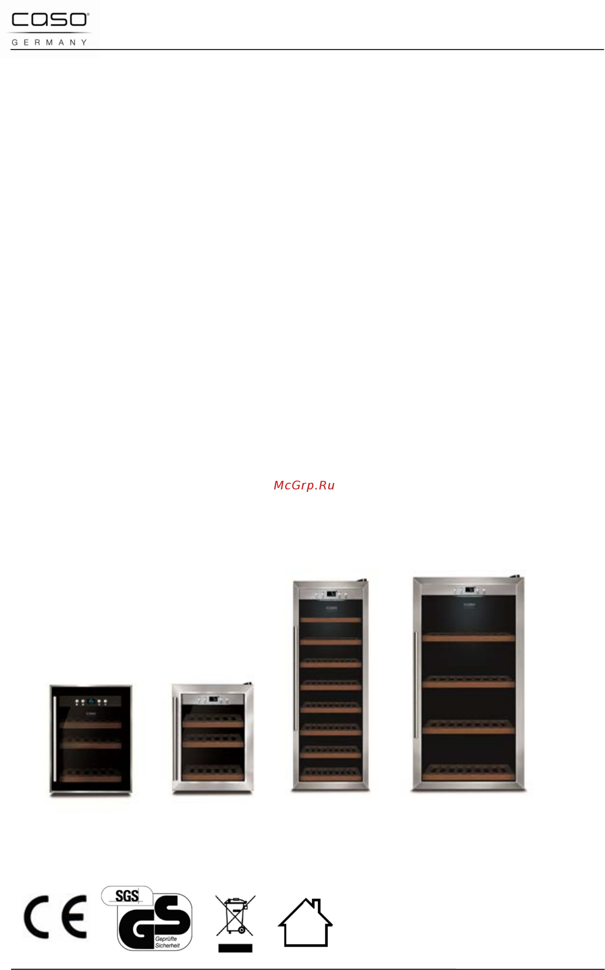 Caso winesafe 12 black [46/81] Istruzioni d uso originali