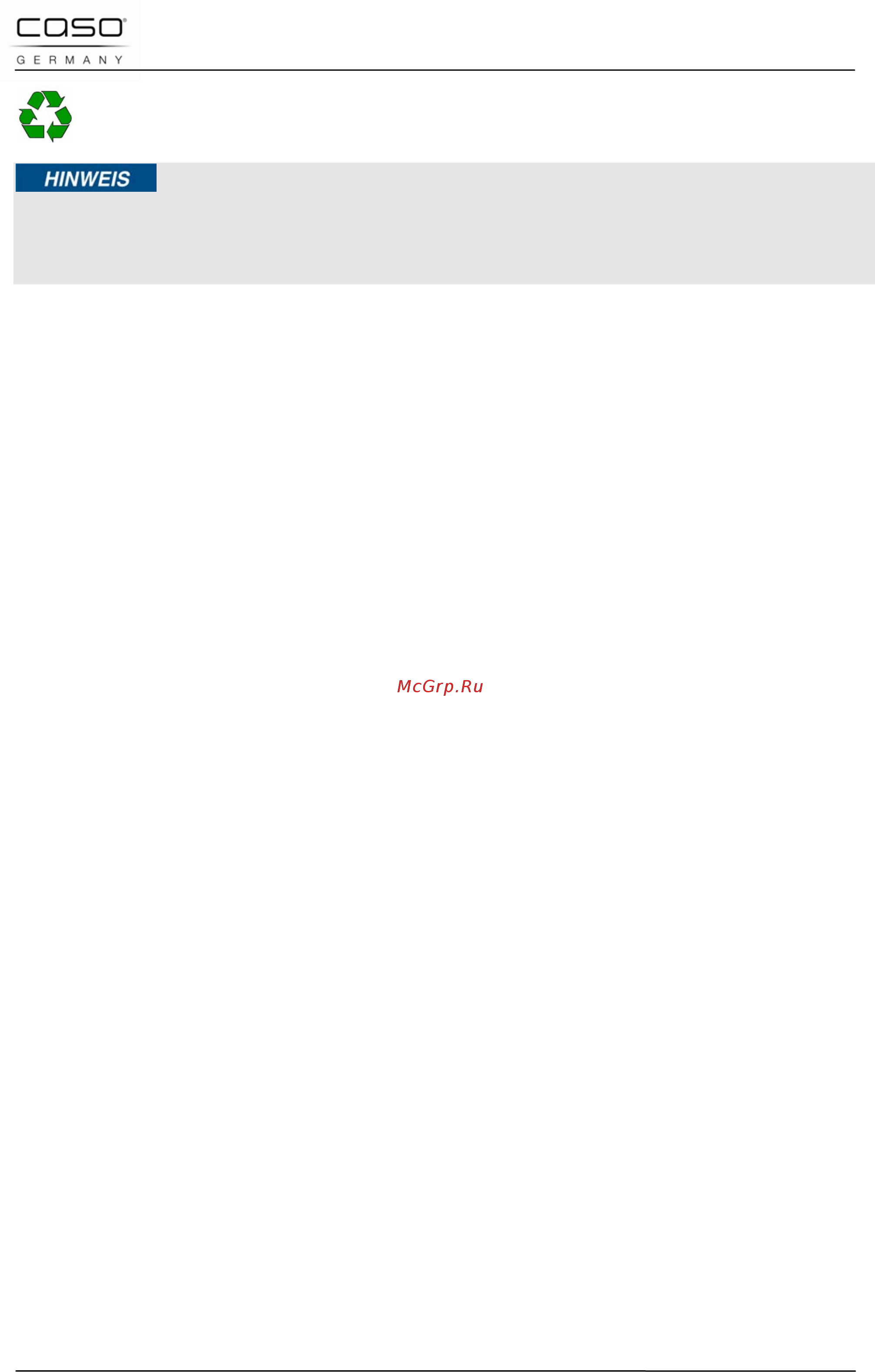 Caso winesafe 18 eb [31/105] Please note
