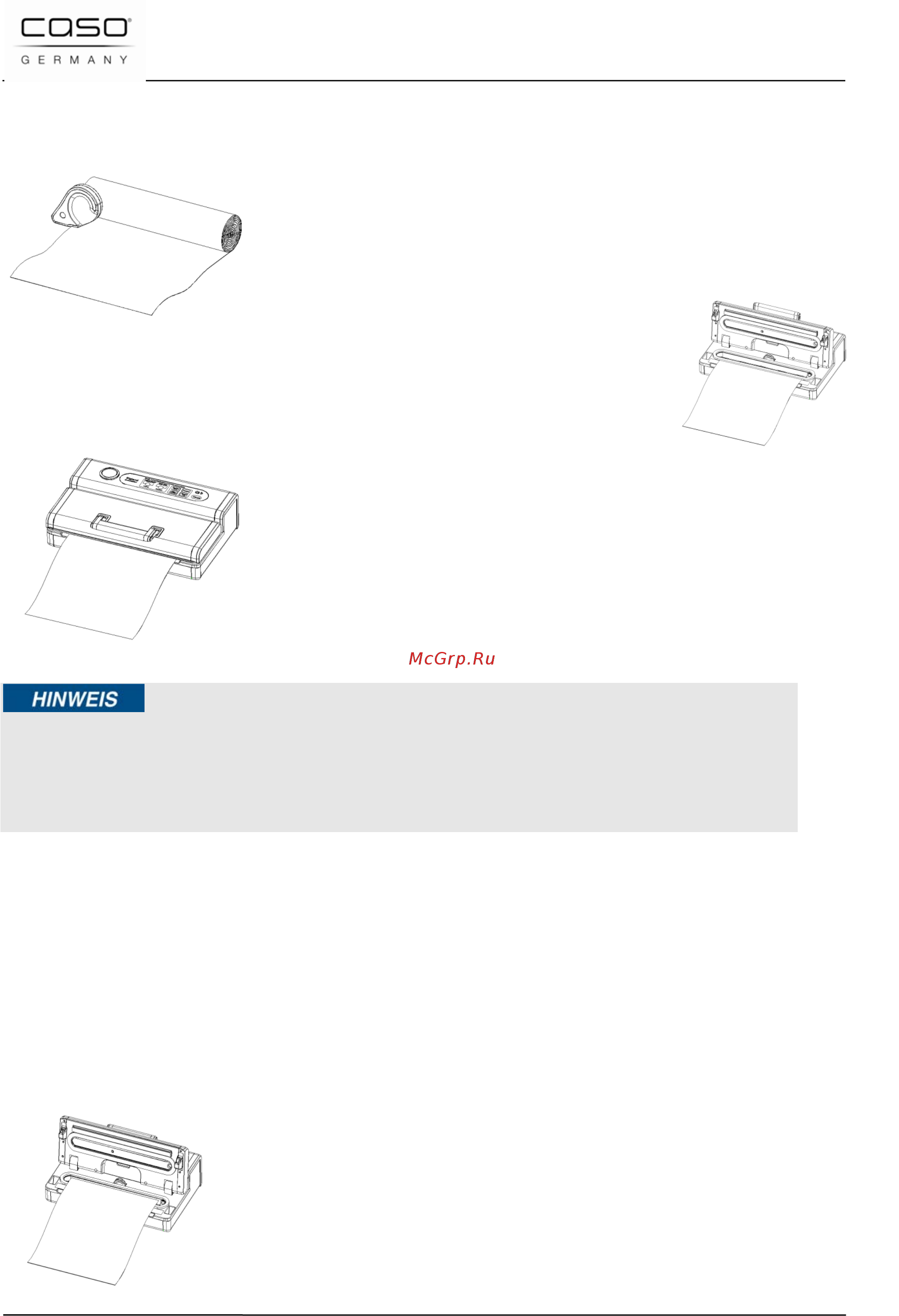 Caso fastvac 1200 [118/125] Vacuümverpakken in een zakje van de rol