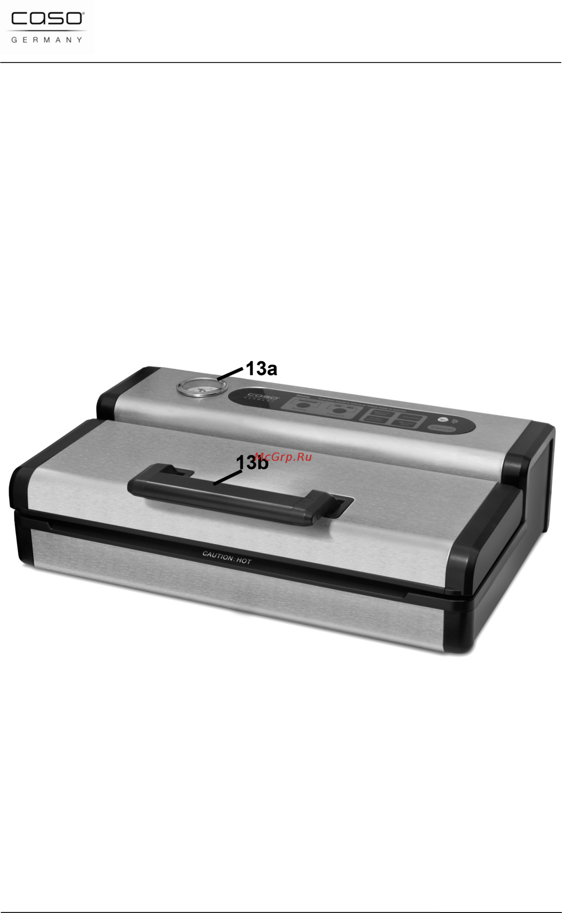 Caso fastvac 1200 [20/125] Gesamtübersicht
