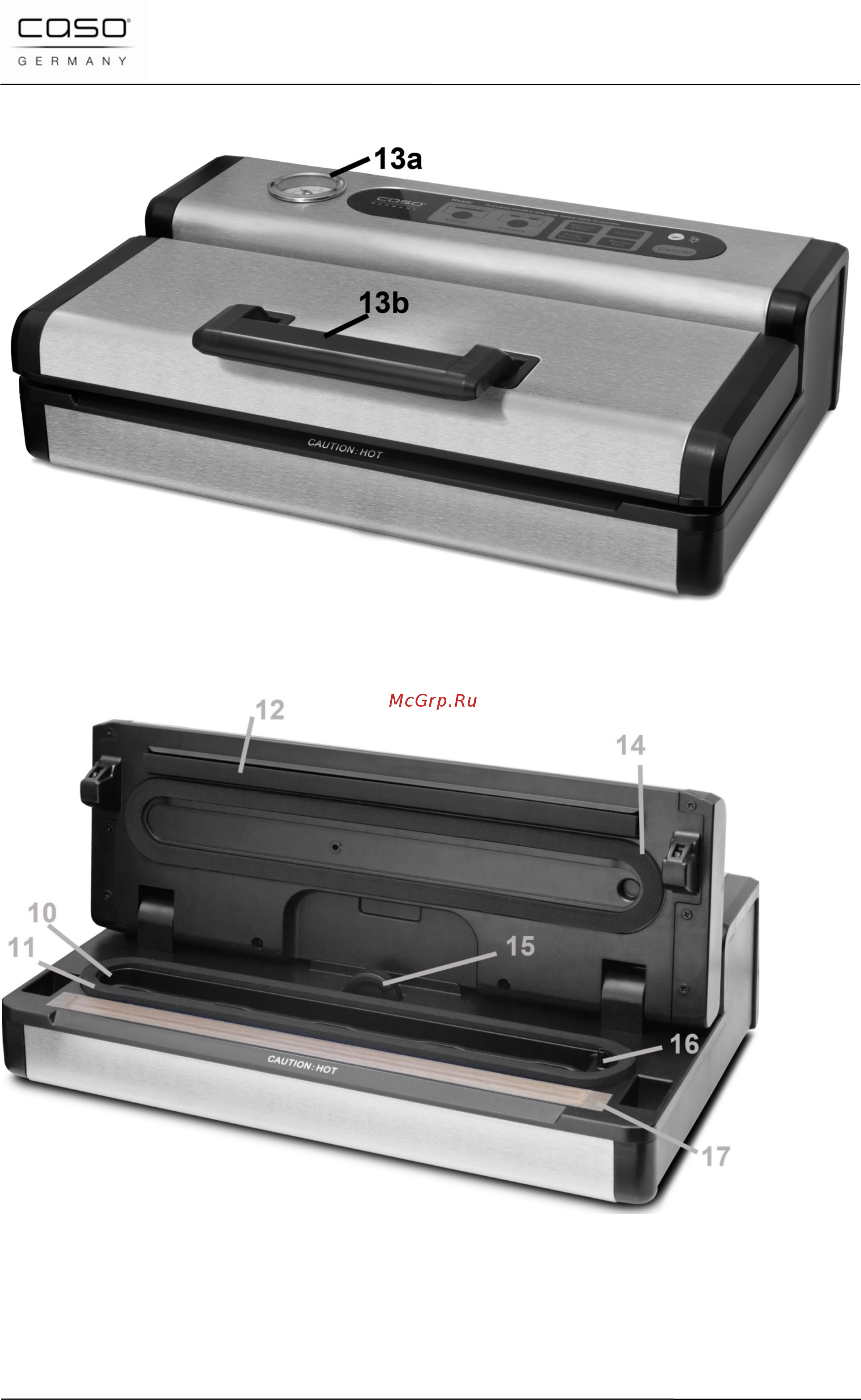 Caso fastvac 1200 [39/125] Appliance diagram