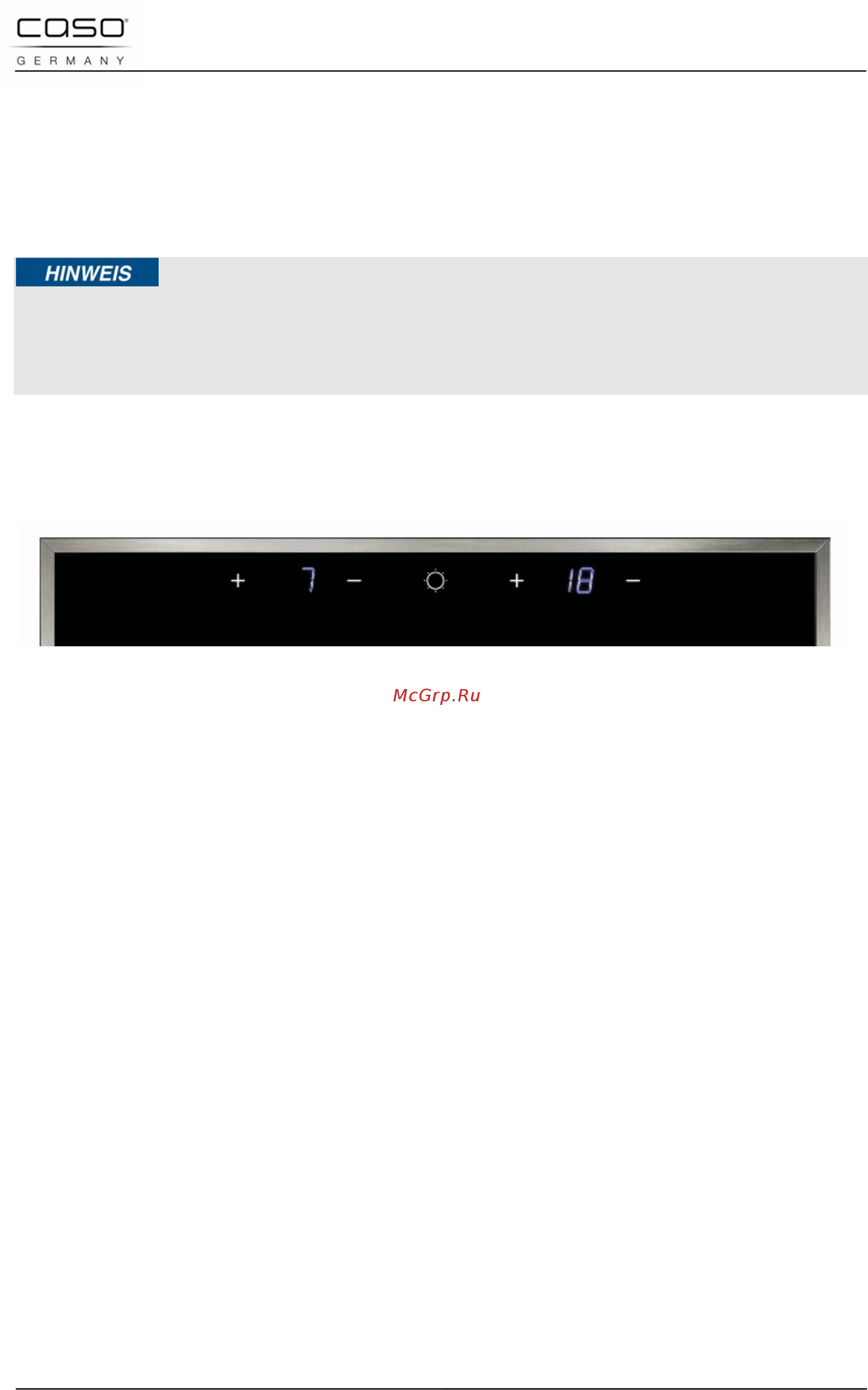 Caso wineduett touch 12 [32/88] Please note