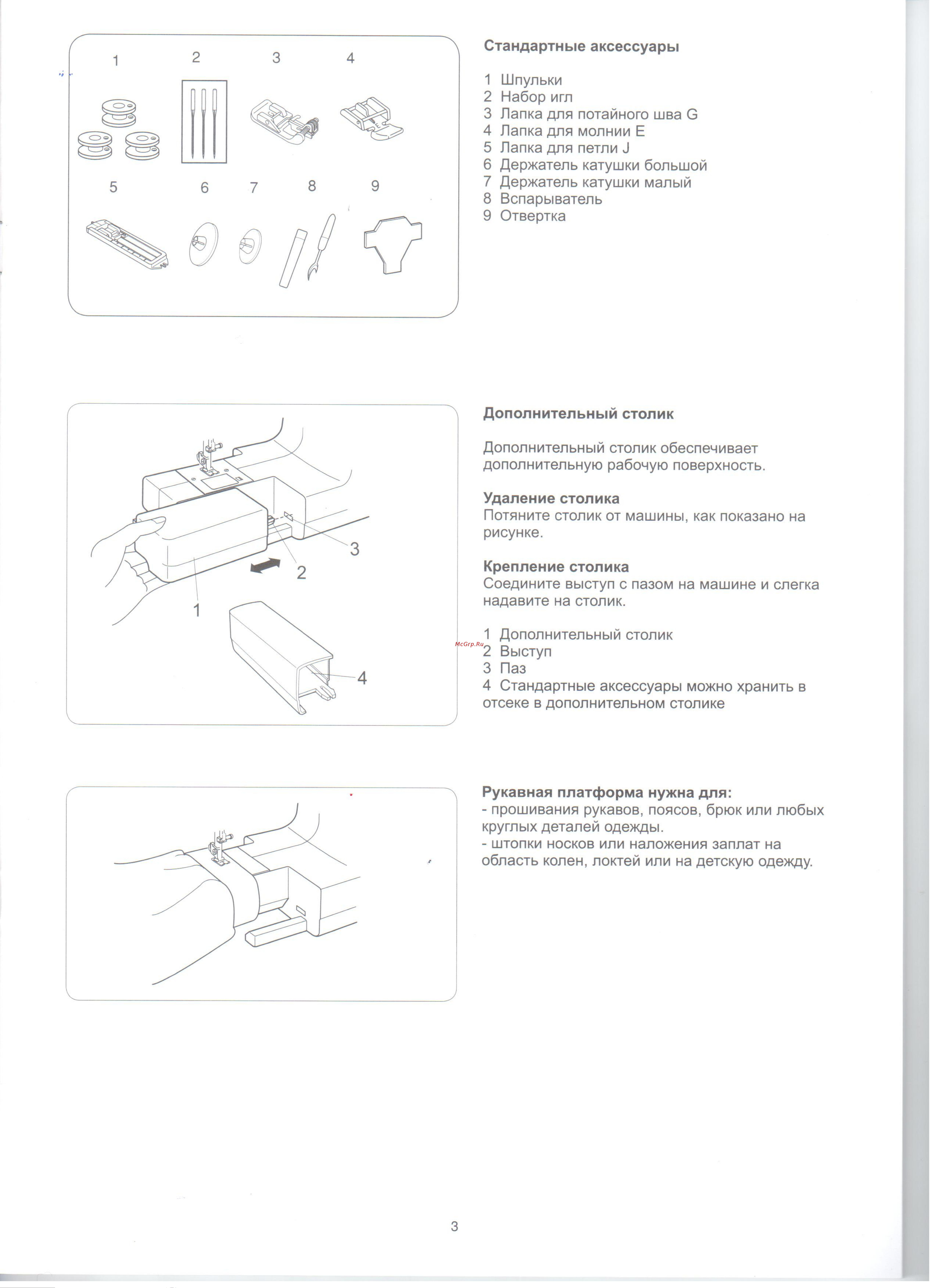 Janome EL-150 Руководство по эксплуатации онлайн [5/35] 180277
