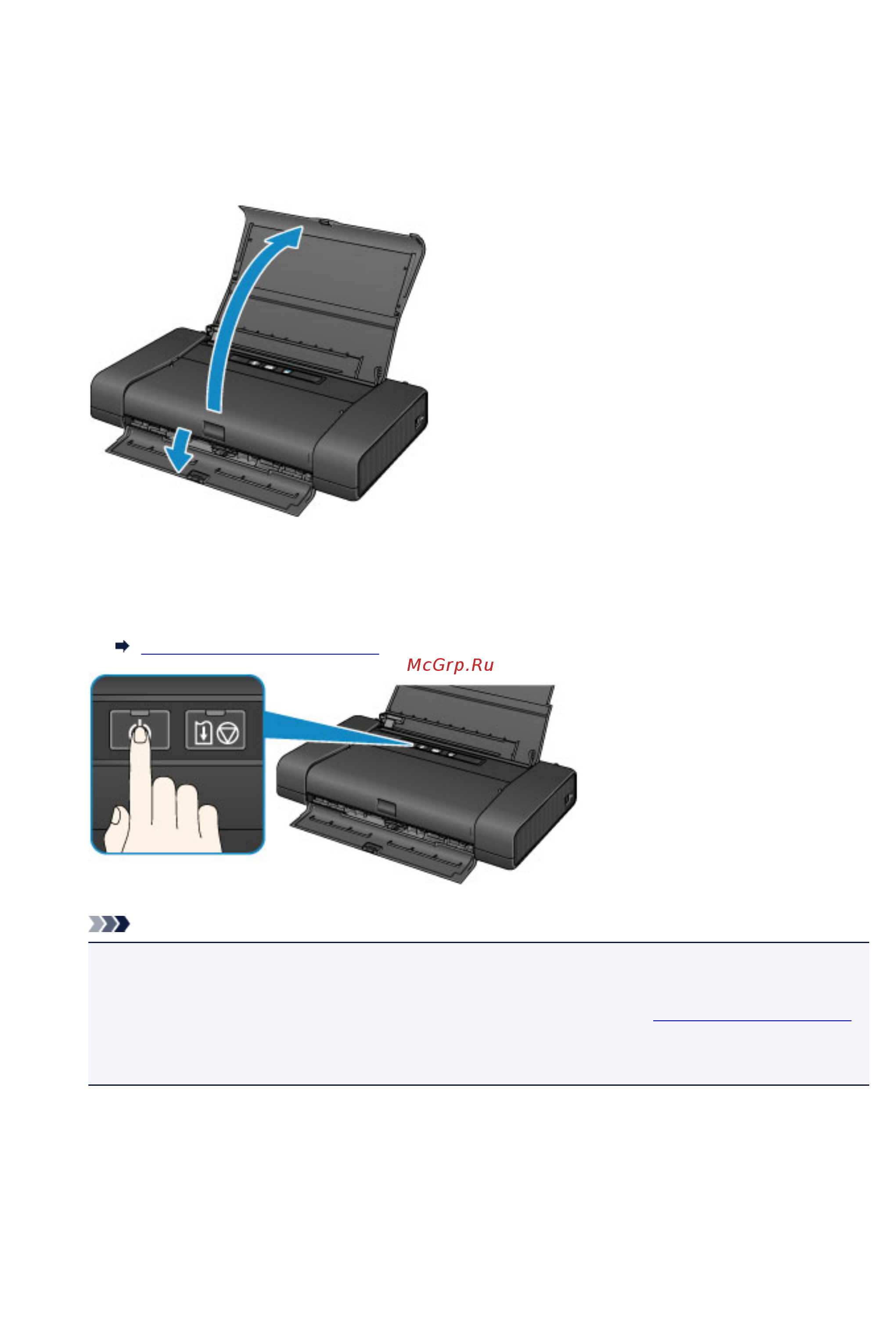 Canon pixma ip110 wb [107/445] Нажмите кнопку вкл on для включения принтера