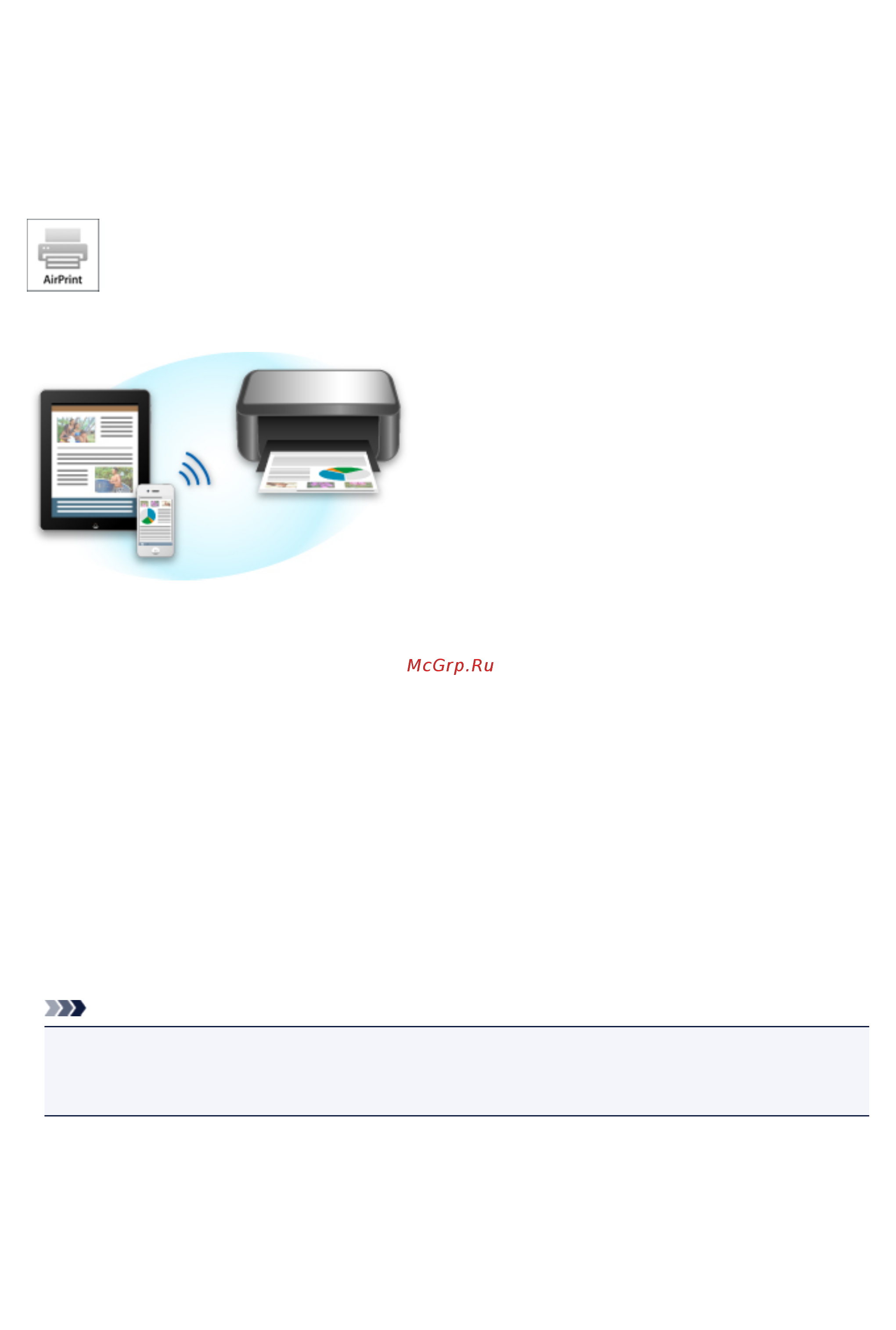 Canon pixma ip110 wb [75/445] Печать с устройства совместимого с airprint