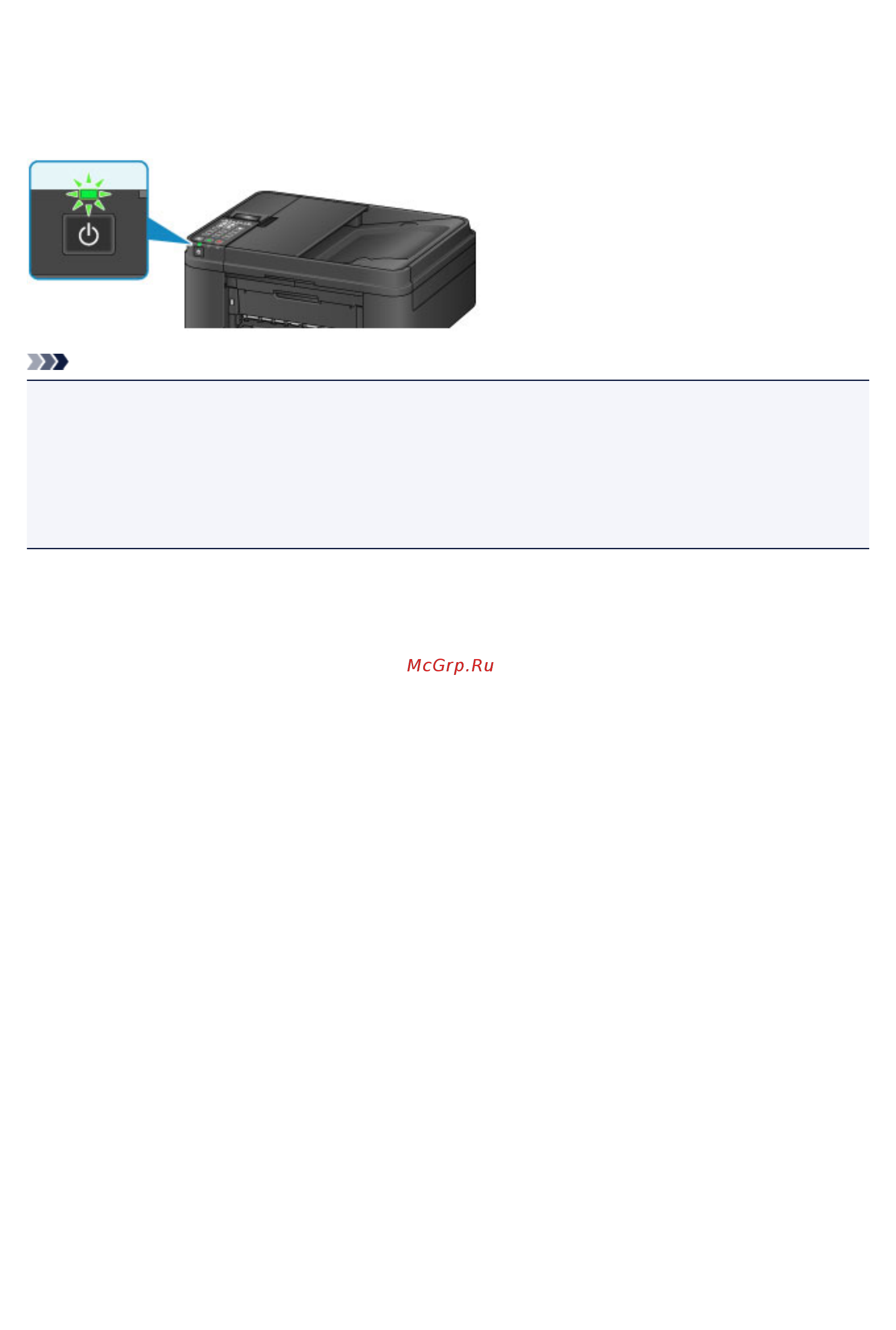 Canon pixma mx494 [117/824] Проверка включения питания