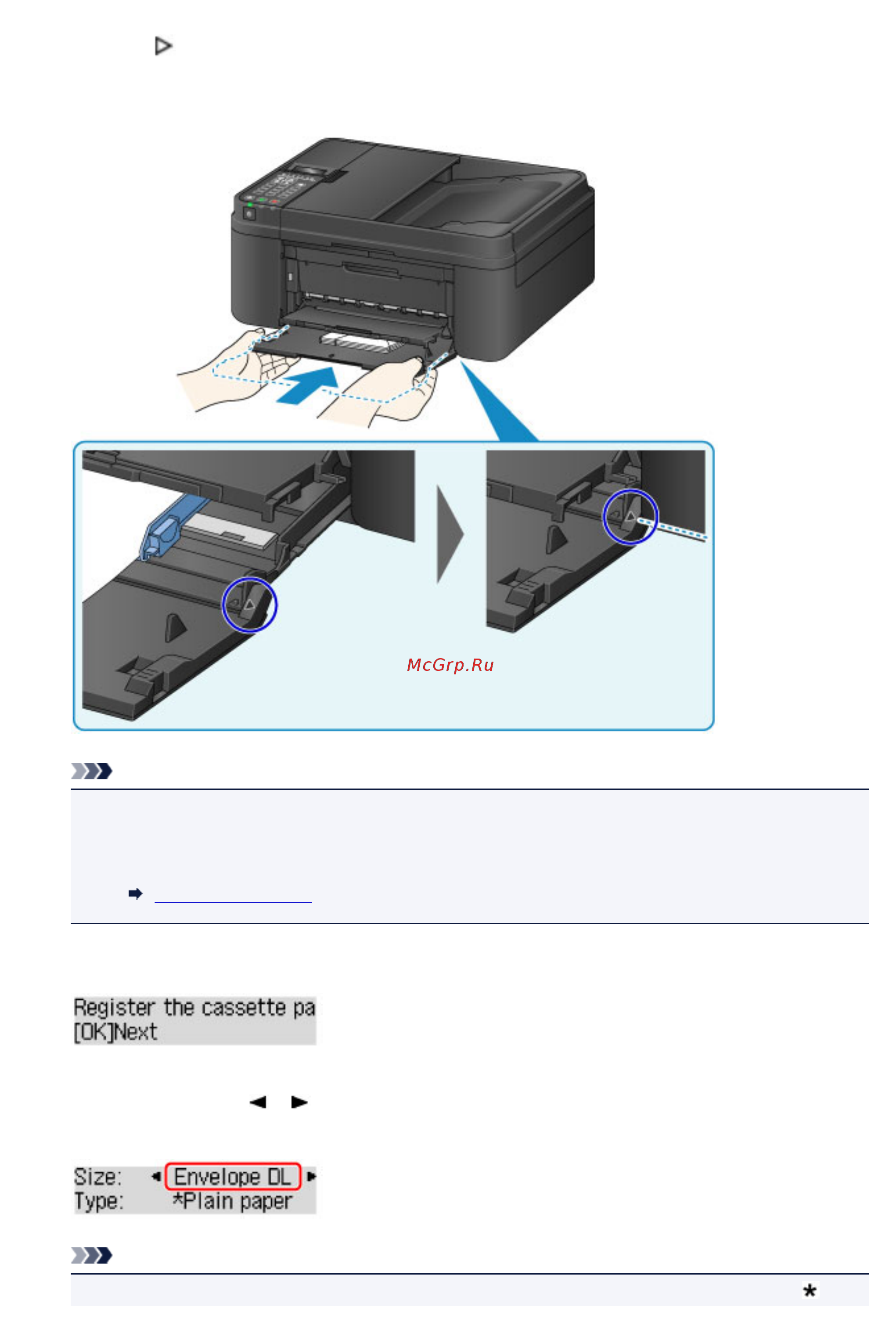 Canon pixma mx494 [135/824] Примечание