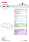 Canon imageprograf ipf770 Инструкция по эксплуатации