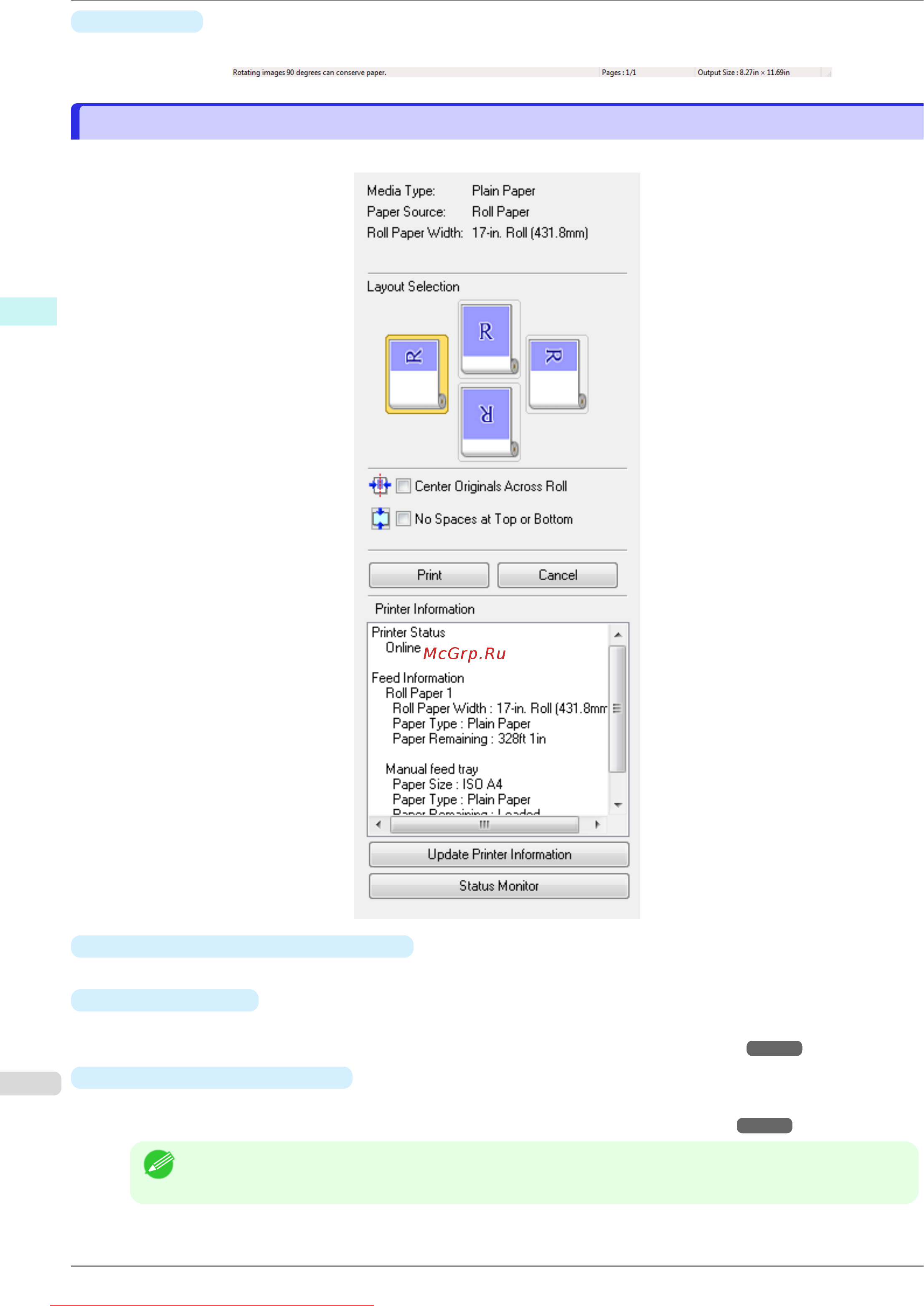 Canon imageprograf ipf670 [172/596] Dialog area