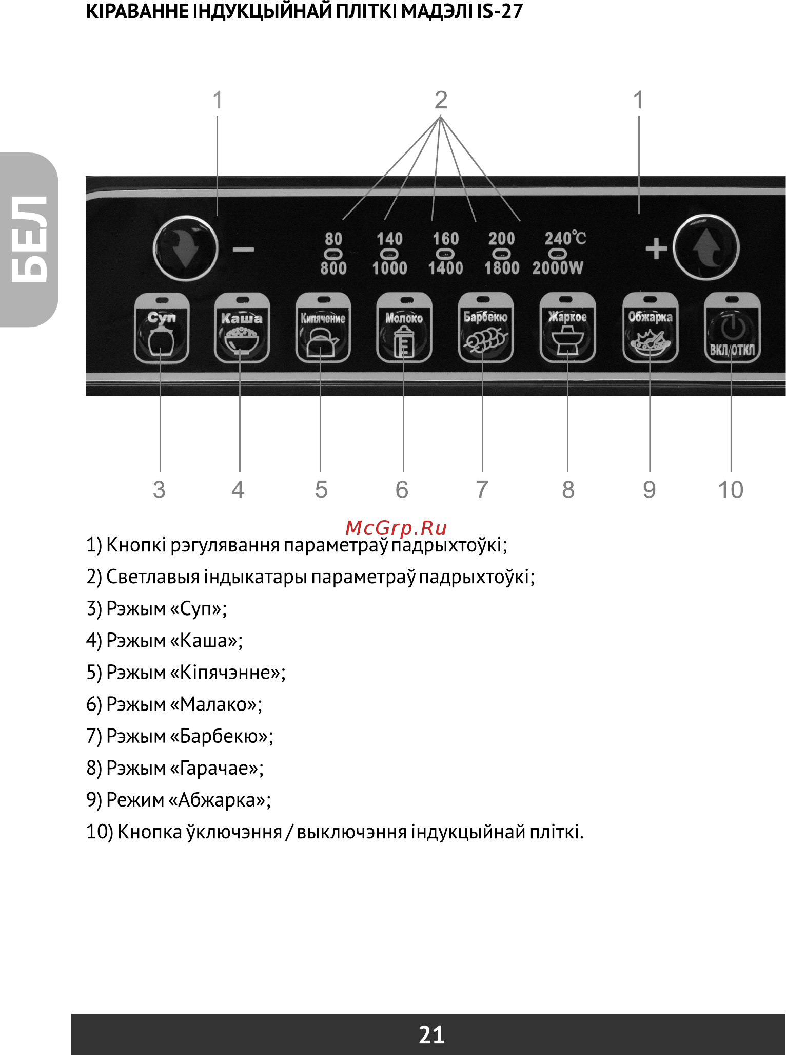 Redber IS-27 [22/40] Страница 22