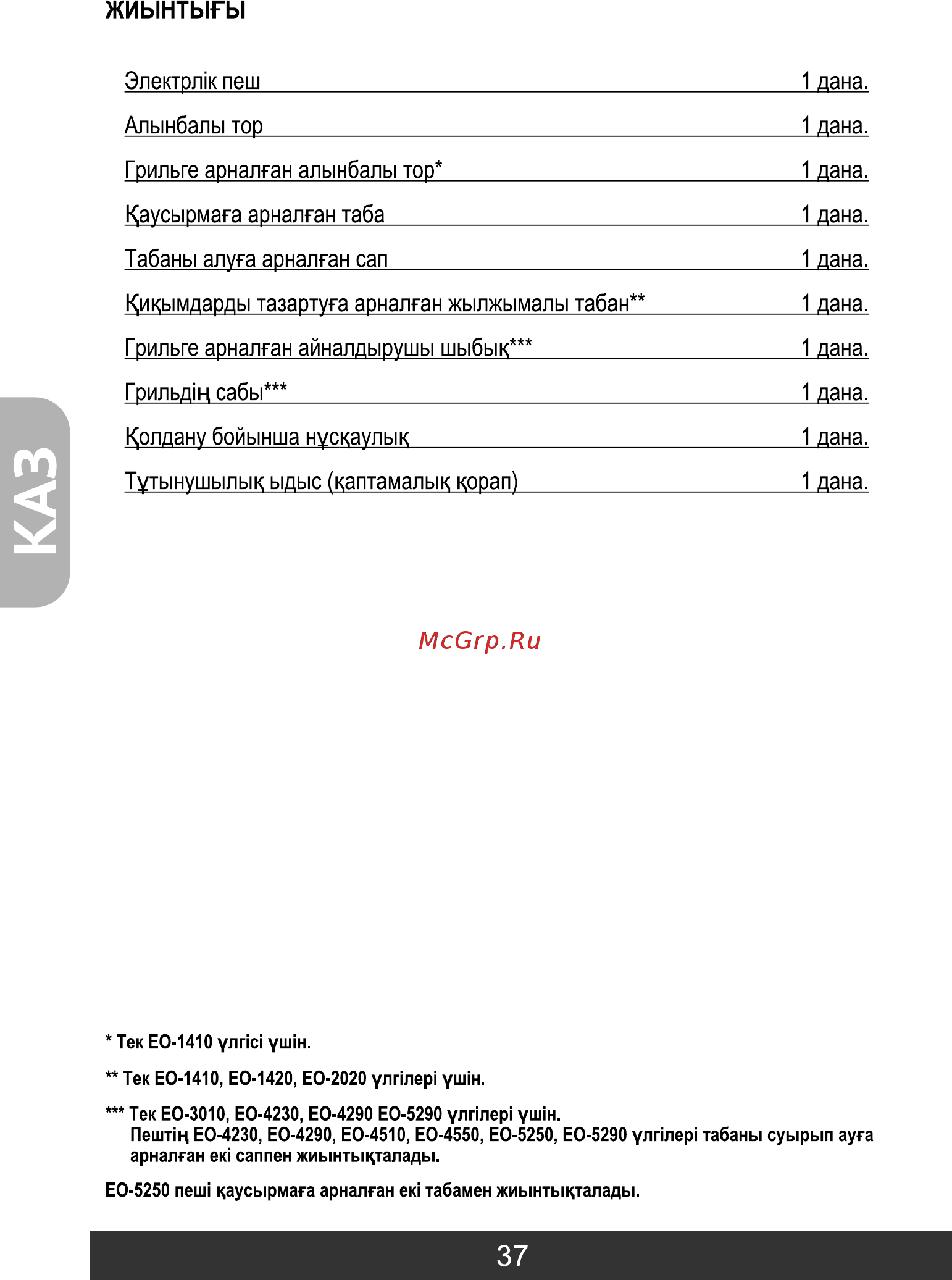 Redber EO-4550 [38/56] Жиынтыгы
