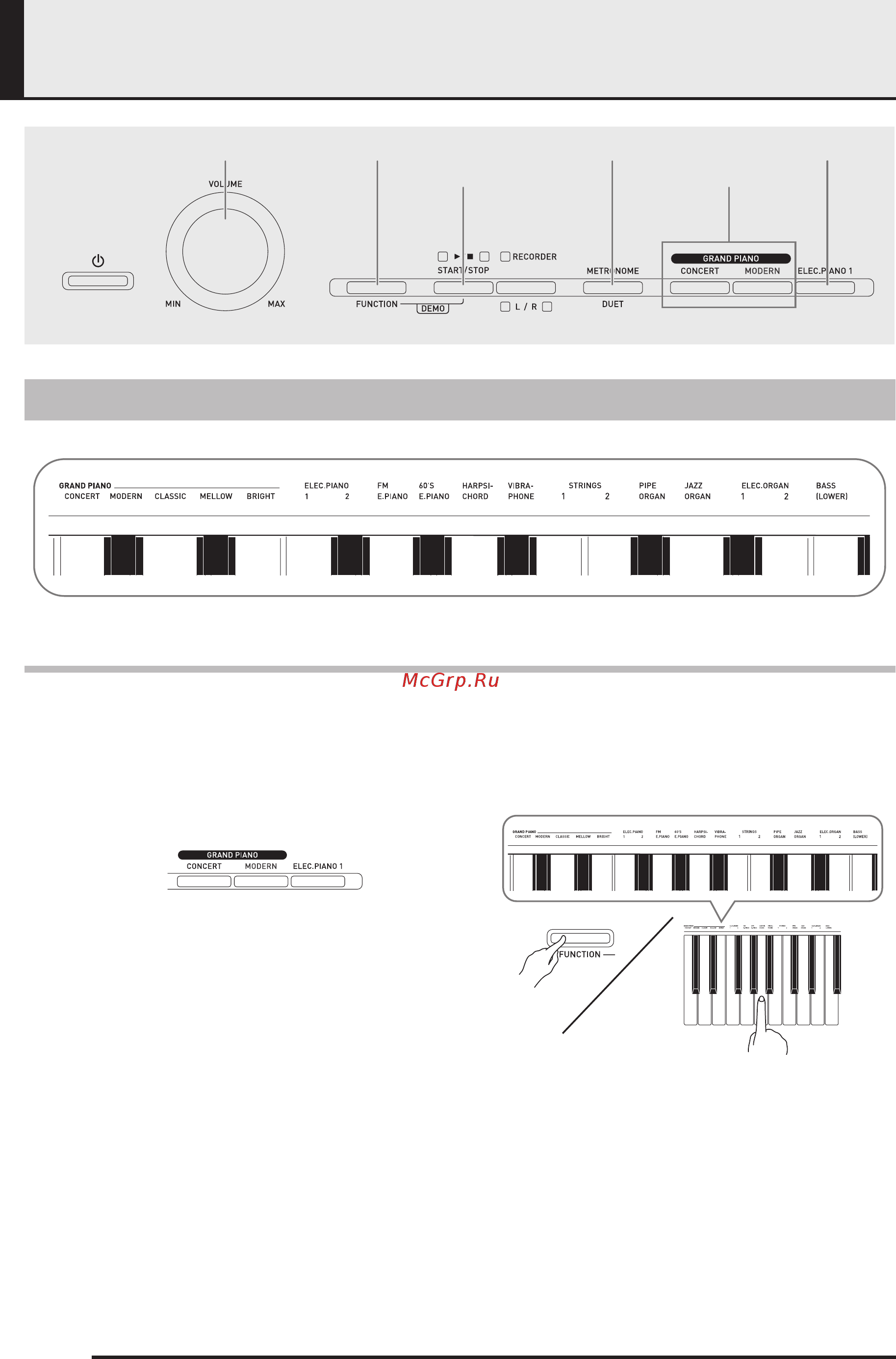 Casio px-160 [10/38] Игра с применением разных тембров
