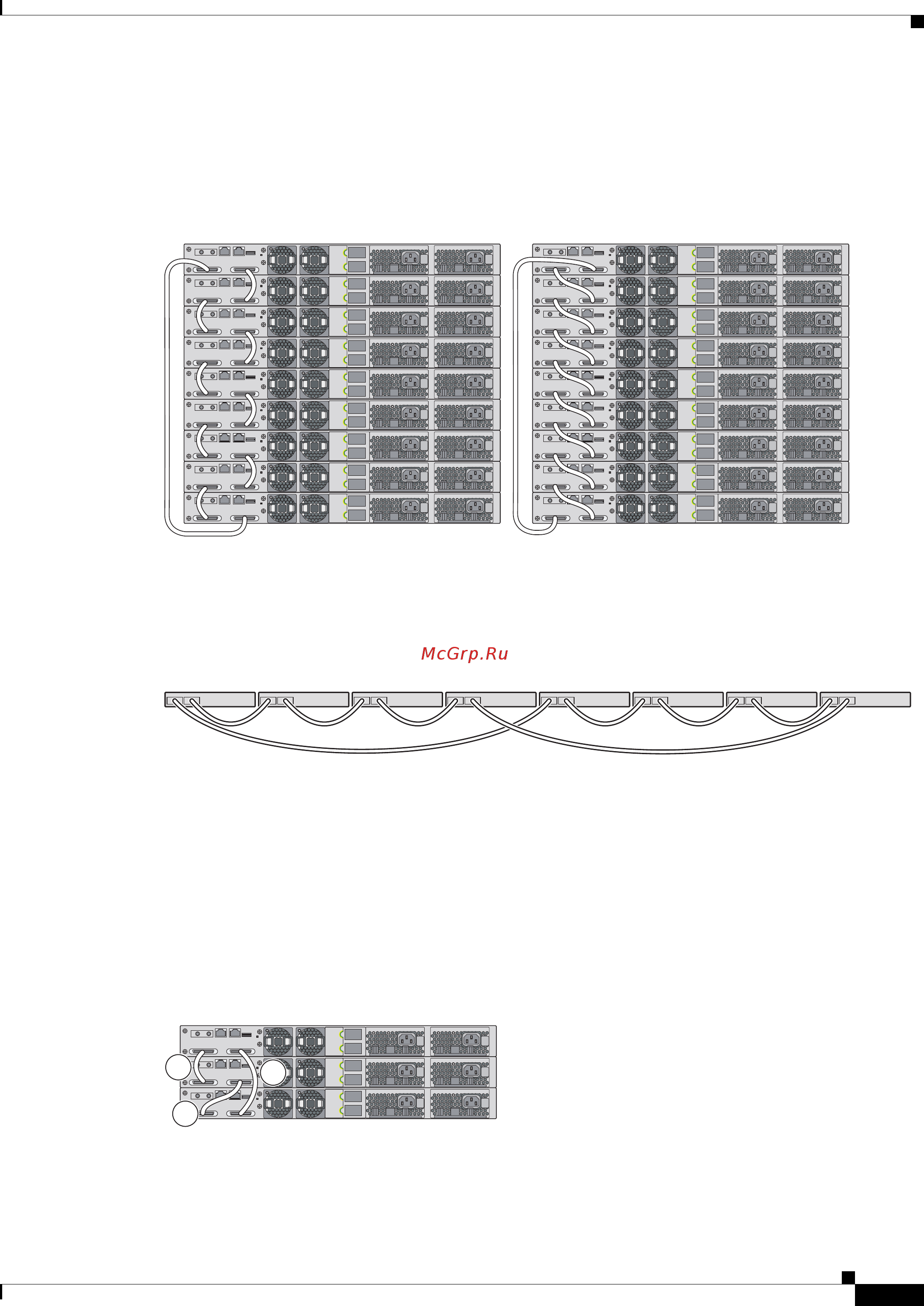 Cisco ws-c3750x-24t-l [43/118] На рисунок 2 3 представлена рекомендуемая конфигурация когда коммутаторы установлены рядом друг с другом для соединения коммутаторов используйте кабели stackwise длиной 1 и 3 м данная конфигурация обеспечивает резервирование подключений