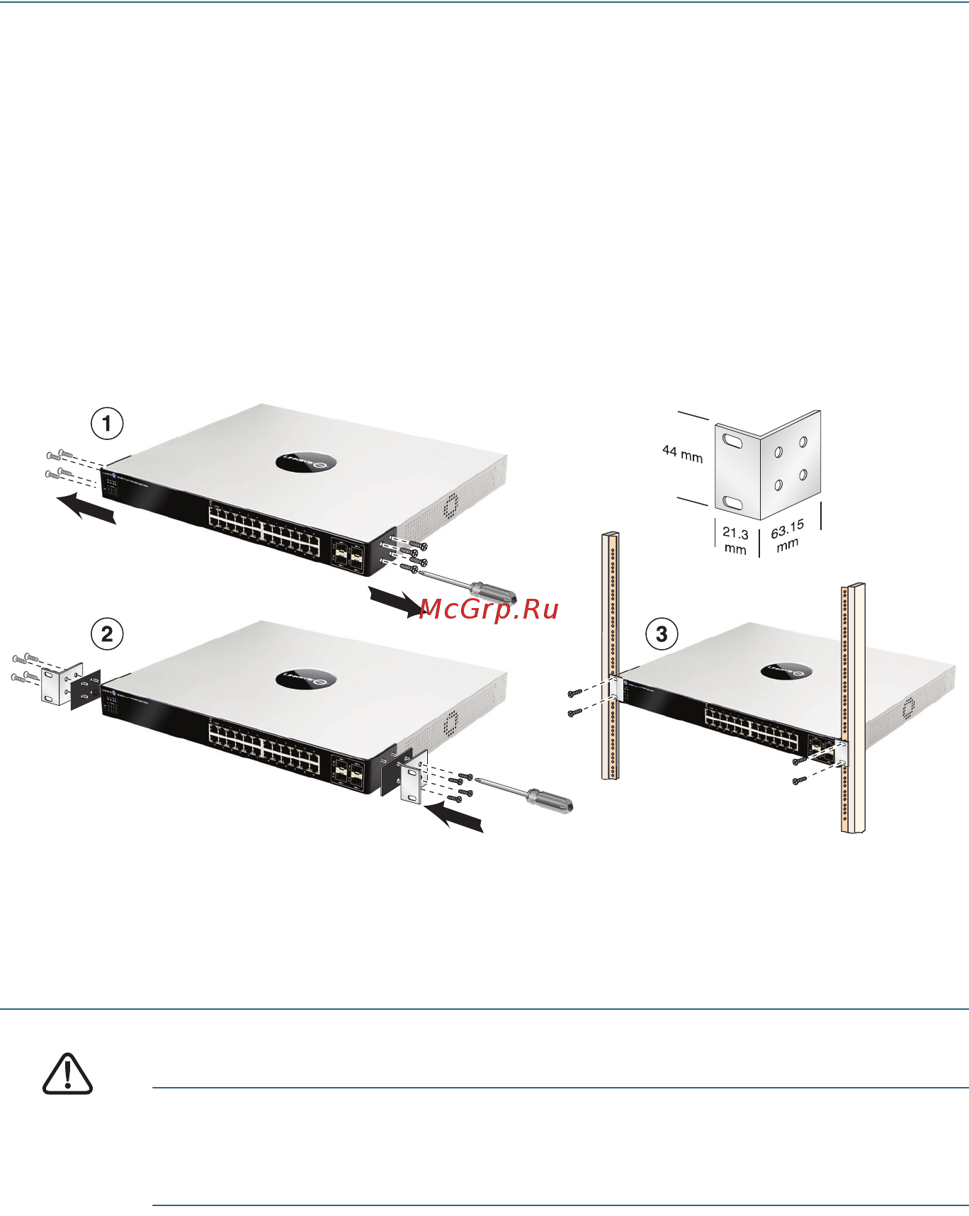 Cisco sb slm224gt-eu [3/12] Rack mount placement