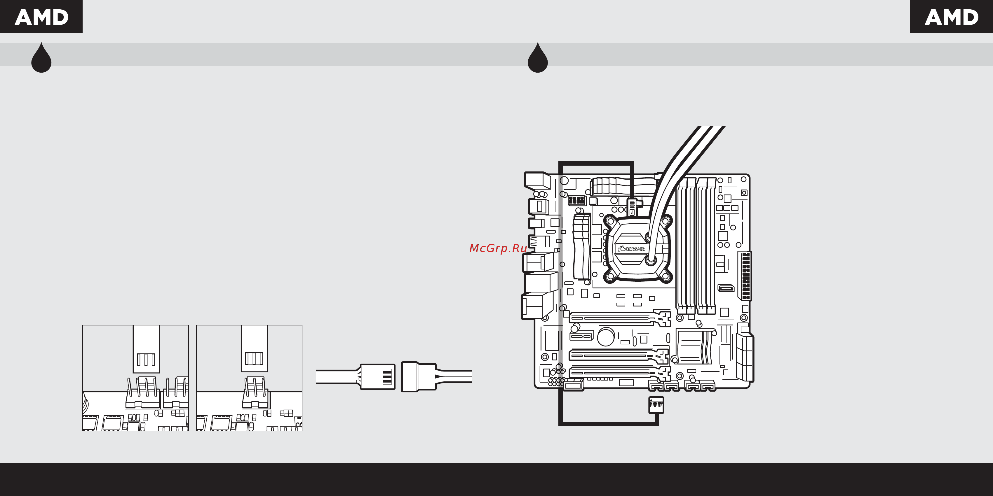Corsair h100i v2 [10/12] Connect power to the fans and pump