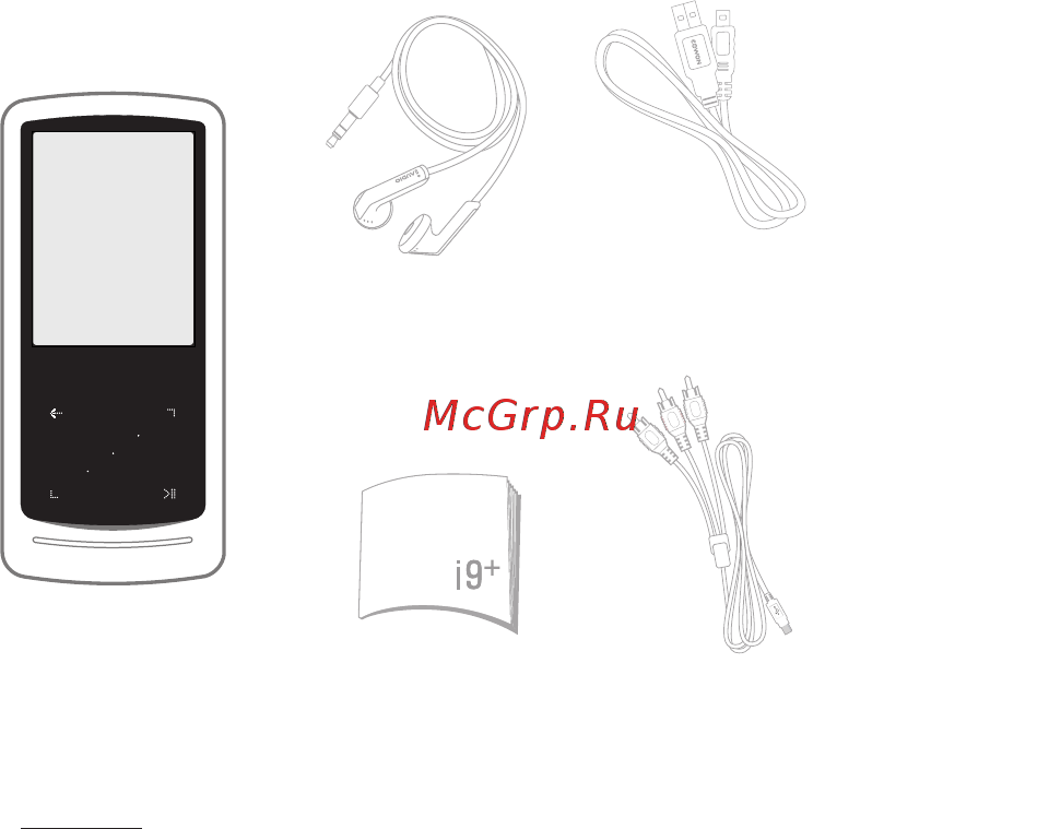 Cowon iAudio 9+ 8Gb черный [10/45] Комплектация устройства