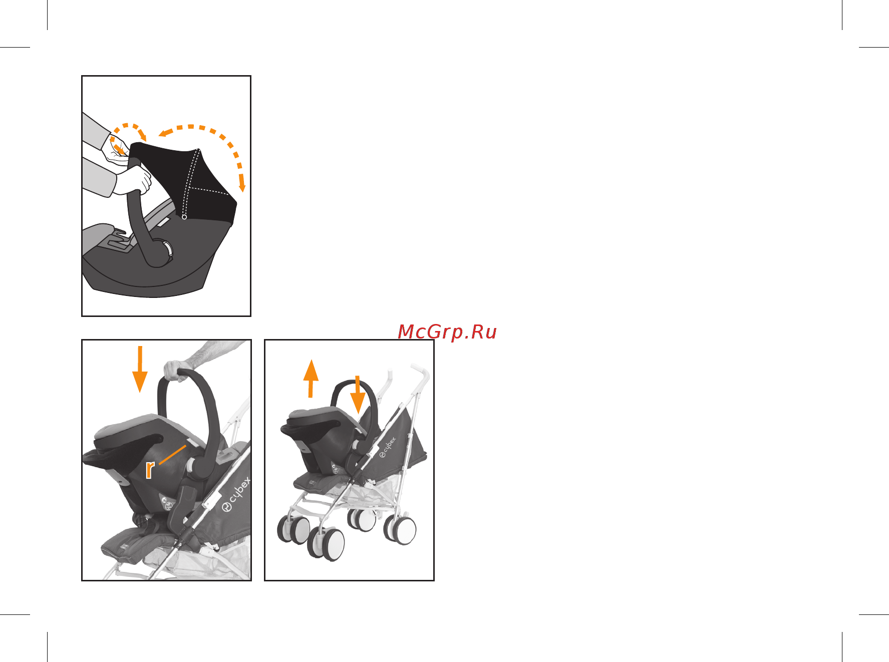 Cybex Aton Basic Pure Black [32/48] Demounting