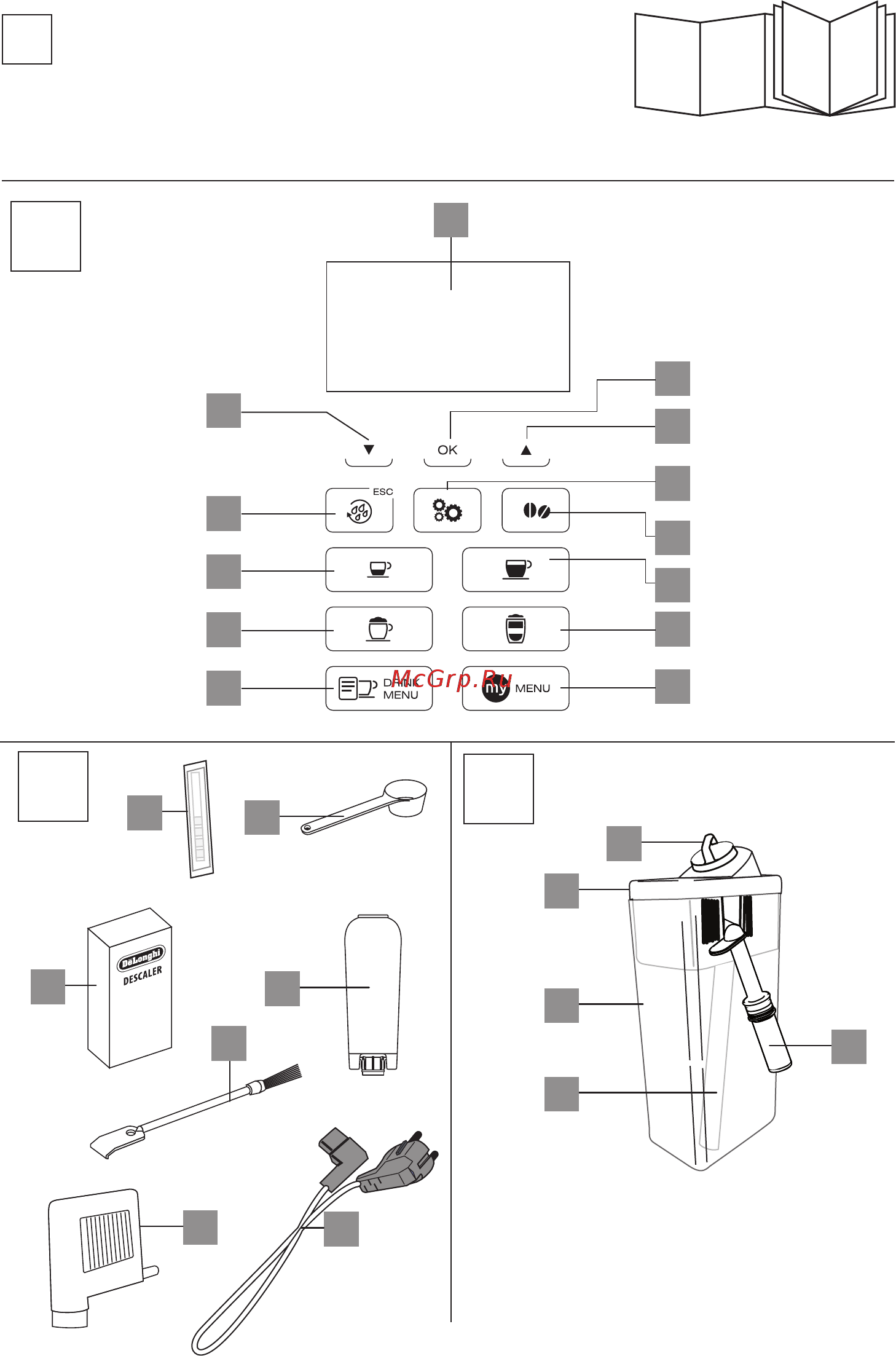 Delonghi ecam 350.55.b Инструкция по эксплуатации онлайн [3/27] 181215