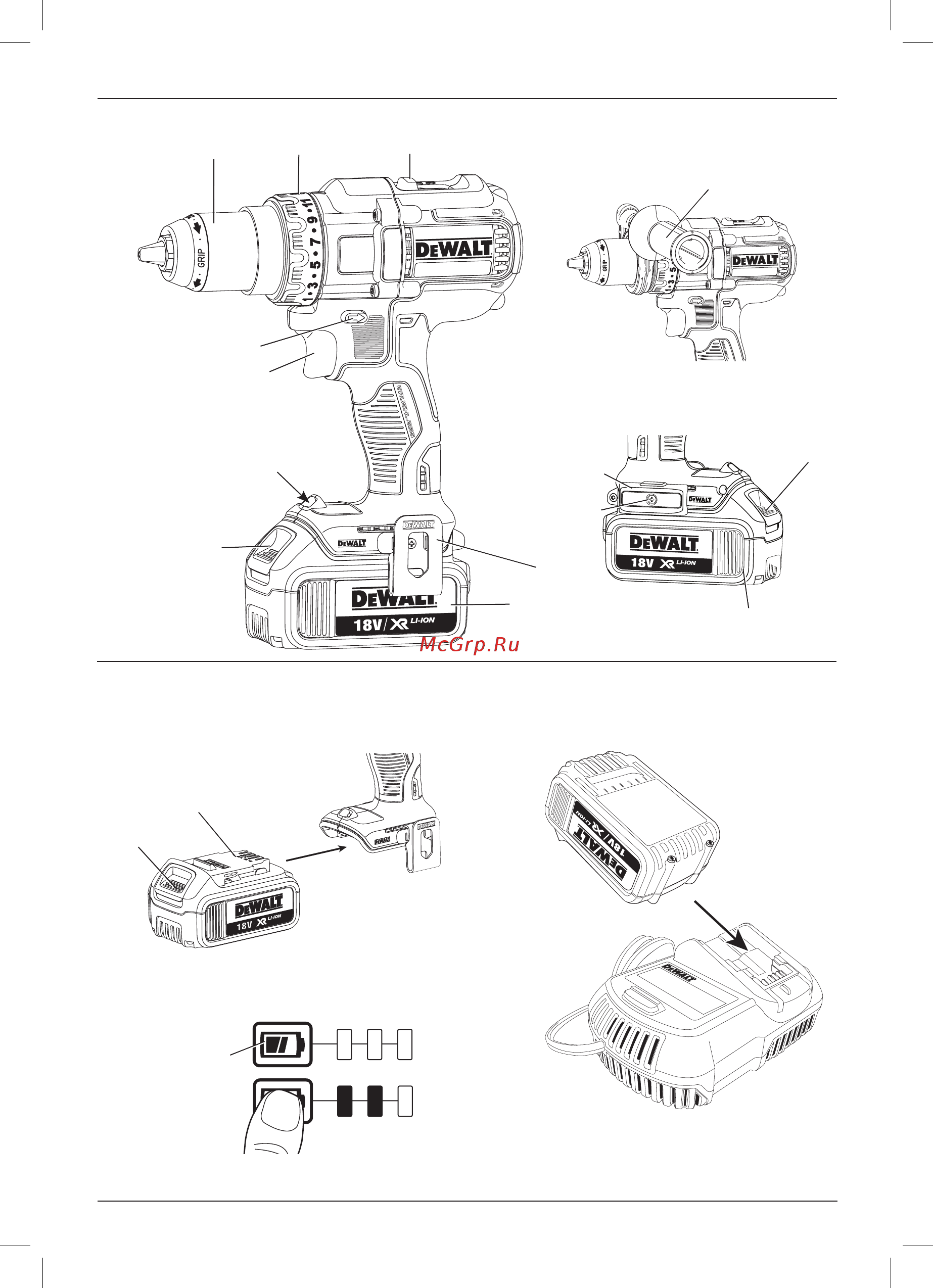 Dewalt dcd 995 p2 Инструкция по эксплуатации онлайн [3/20] 181231