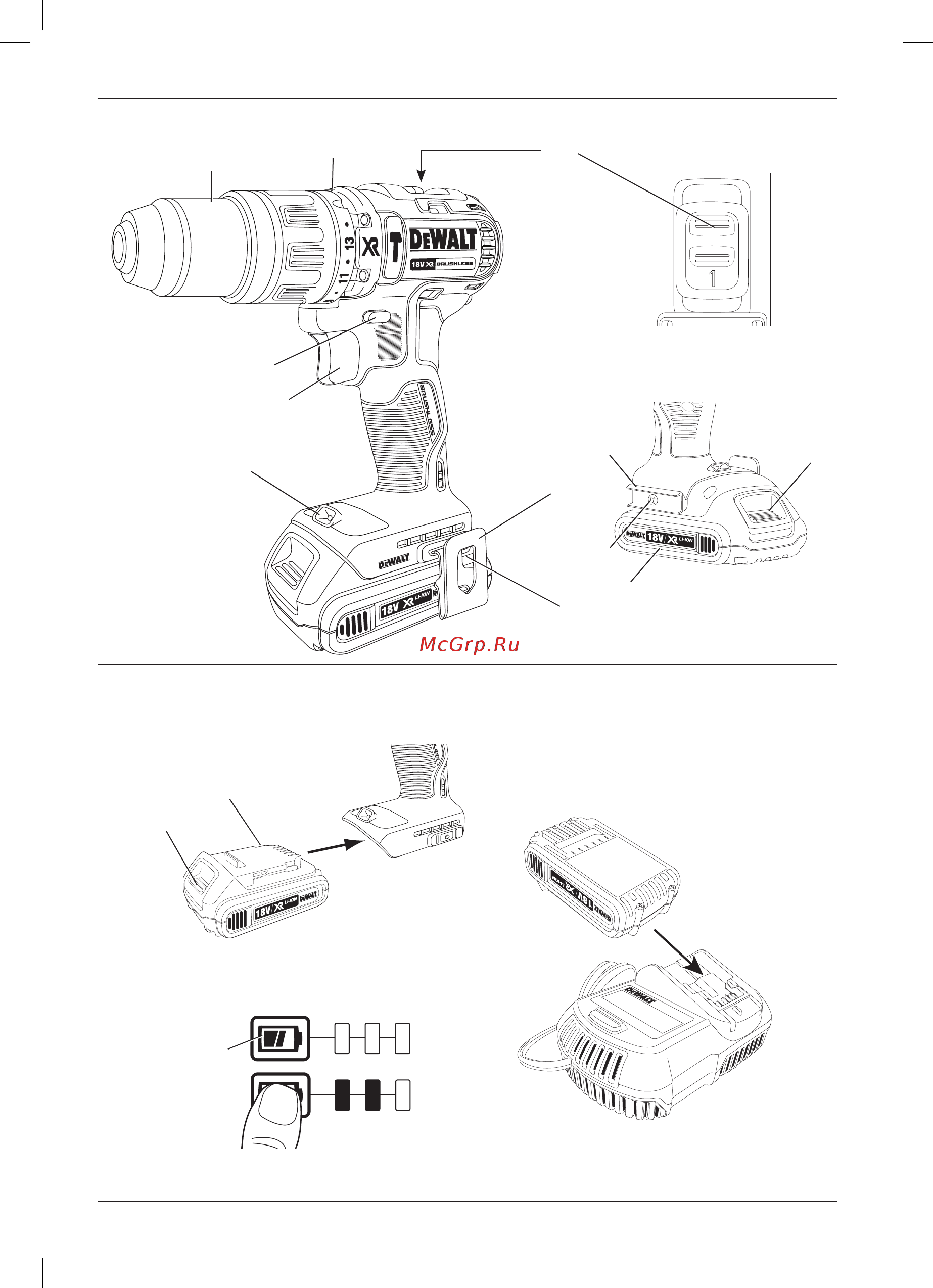 Dewalt dcd 737 p2 Инструкция по эксплуатации онлайн [3/192] 181232