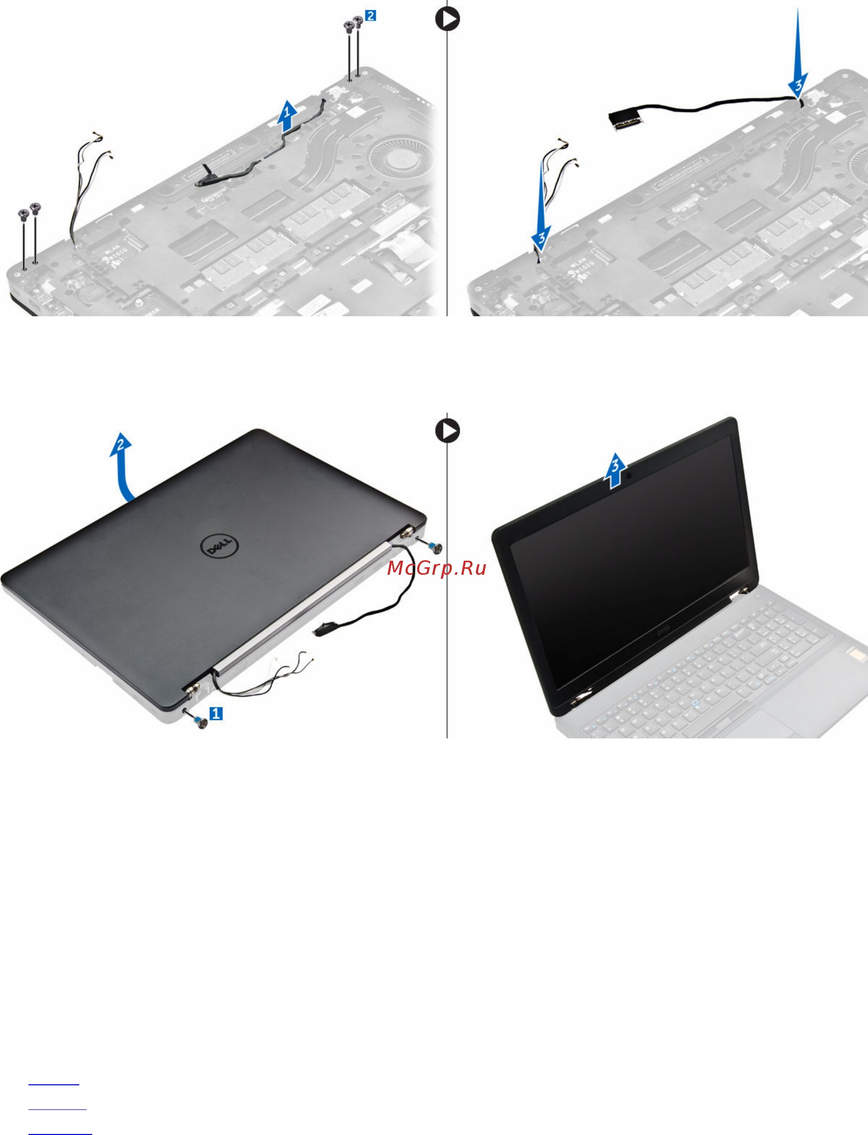 Dell latitude e5570, 5570-5735 [24/69] Установка дисплея в сборе