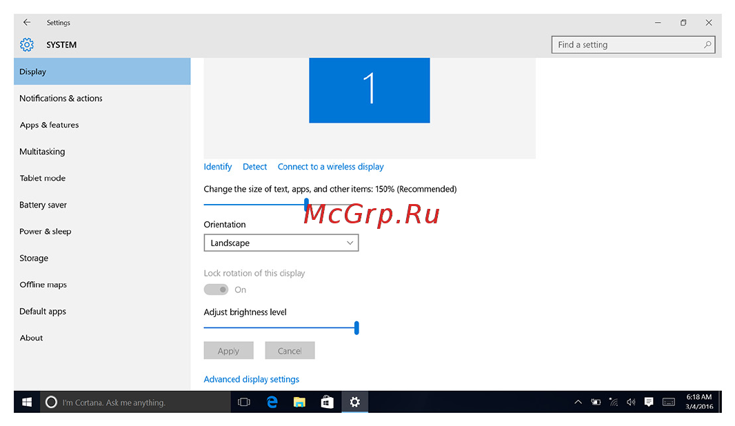 Dell inspiron 5368, 5368-5445 [104/135] Adjusting the brightness