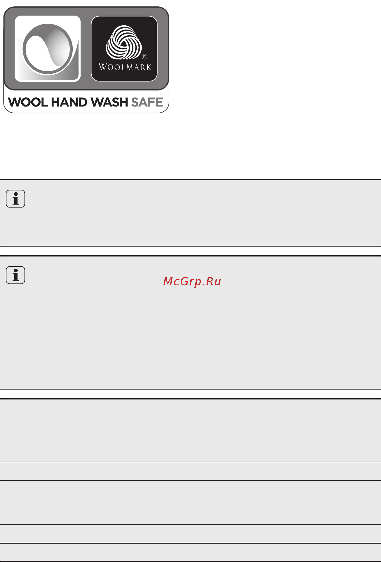 Electrolux ewf 1287 emw [39/60] Woolmark apparel care синий