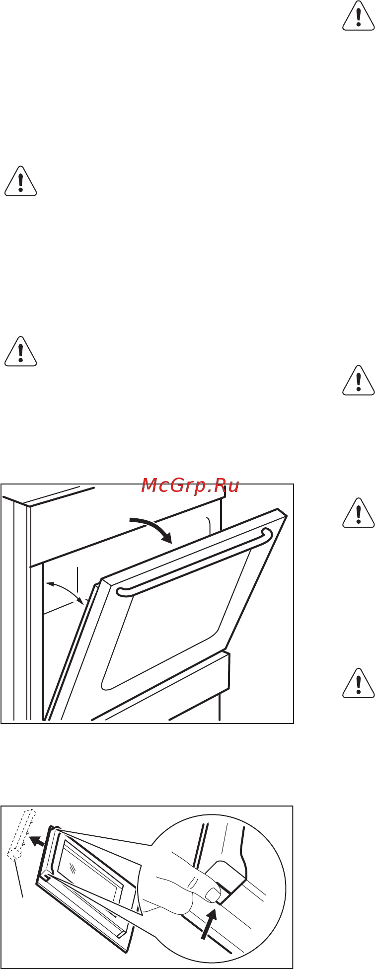 Electrolux EKG 95010 CX [21/36] Снятие и установка стеклянных панелей духового шкафа